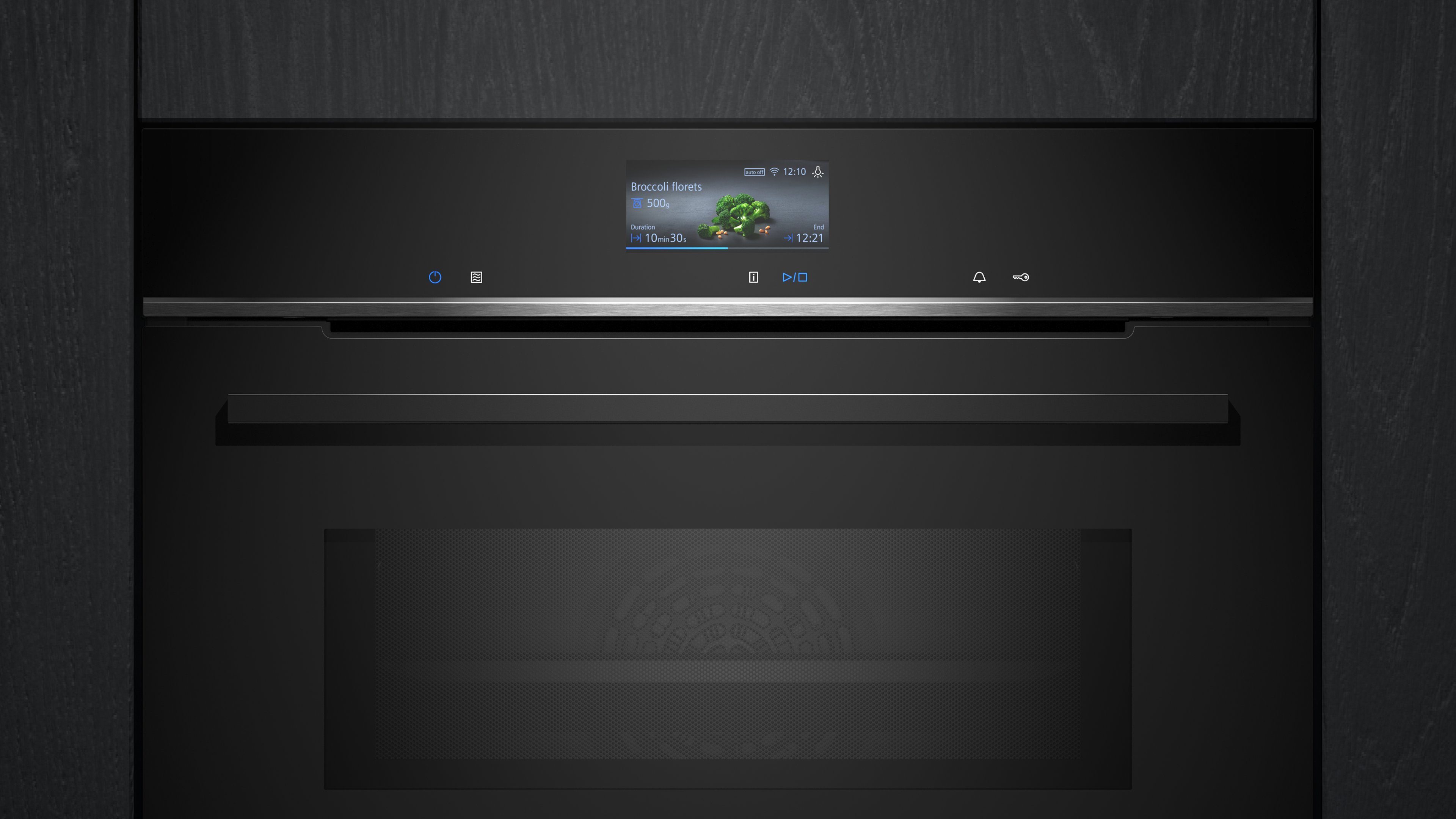 SIEMENS Backofen mit Mikrowelle iQ700 CM776GKB1, mit 1-fach-Teleskopauszug, Perfekte Zubereitung von Gerichten dank cookControl Pro – Bild 2 von 5