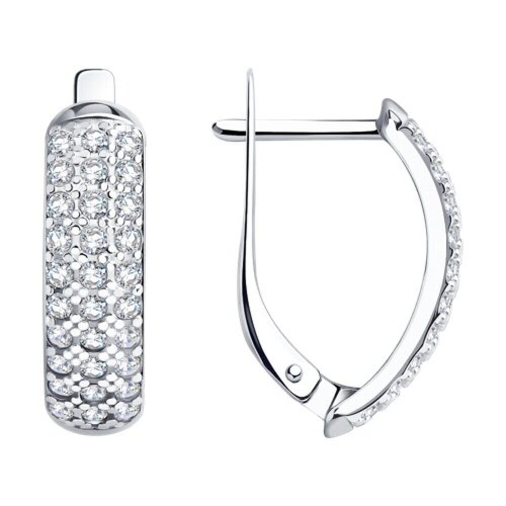 Creolen-Set Ohrringe Creolen 925 Silber Zirkonia Steine Ohrschmuck Echtschmuck