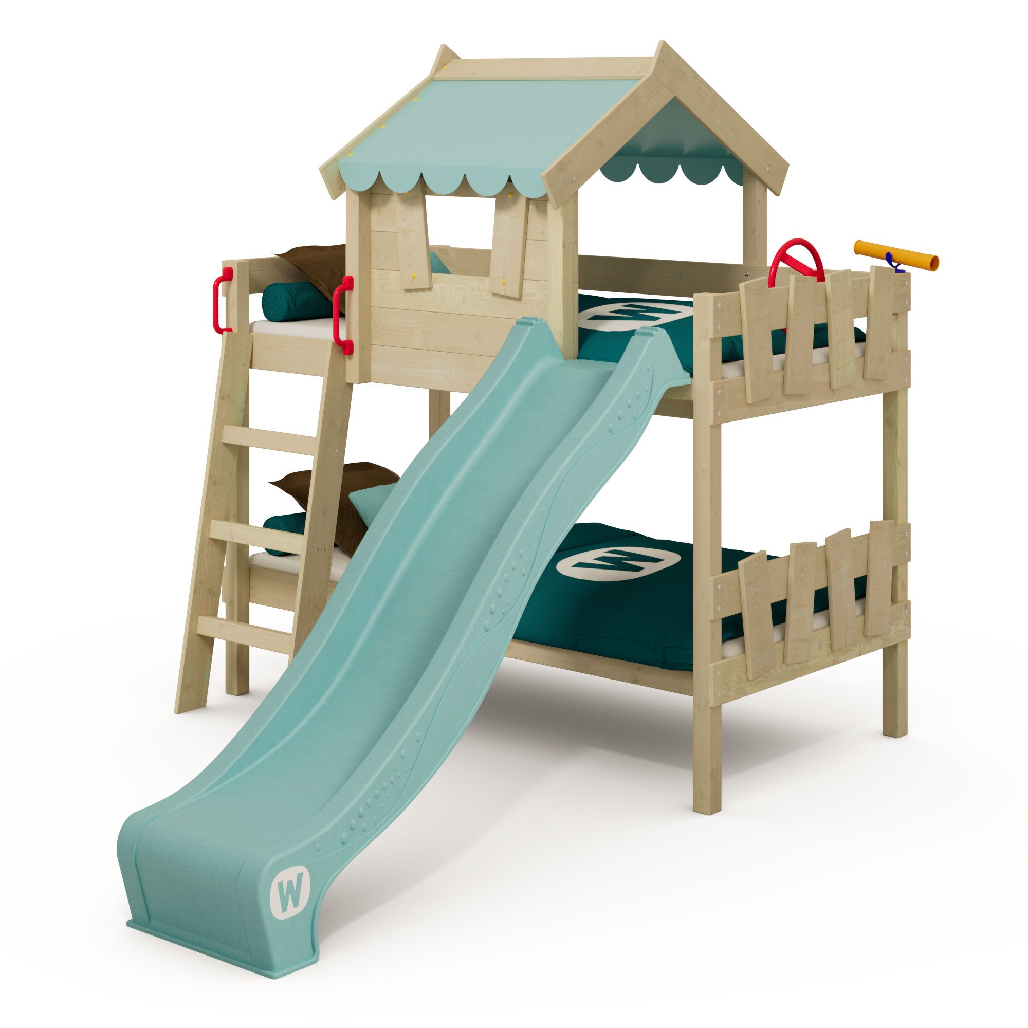 Wickey Kinderbett Crazy Fancy mit Rutsche günstig online kaufen
