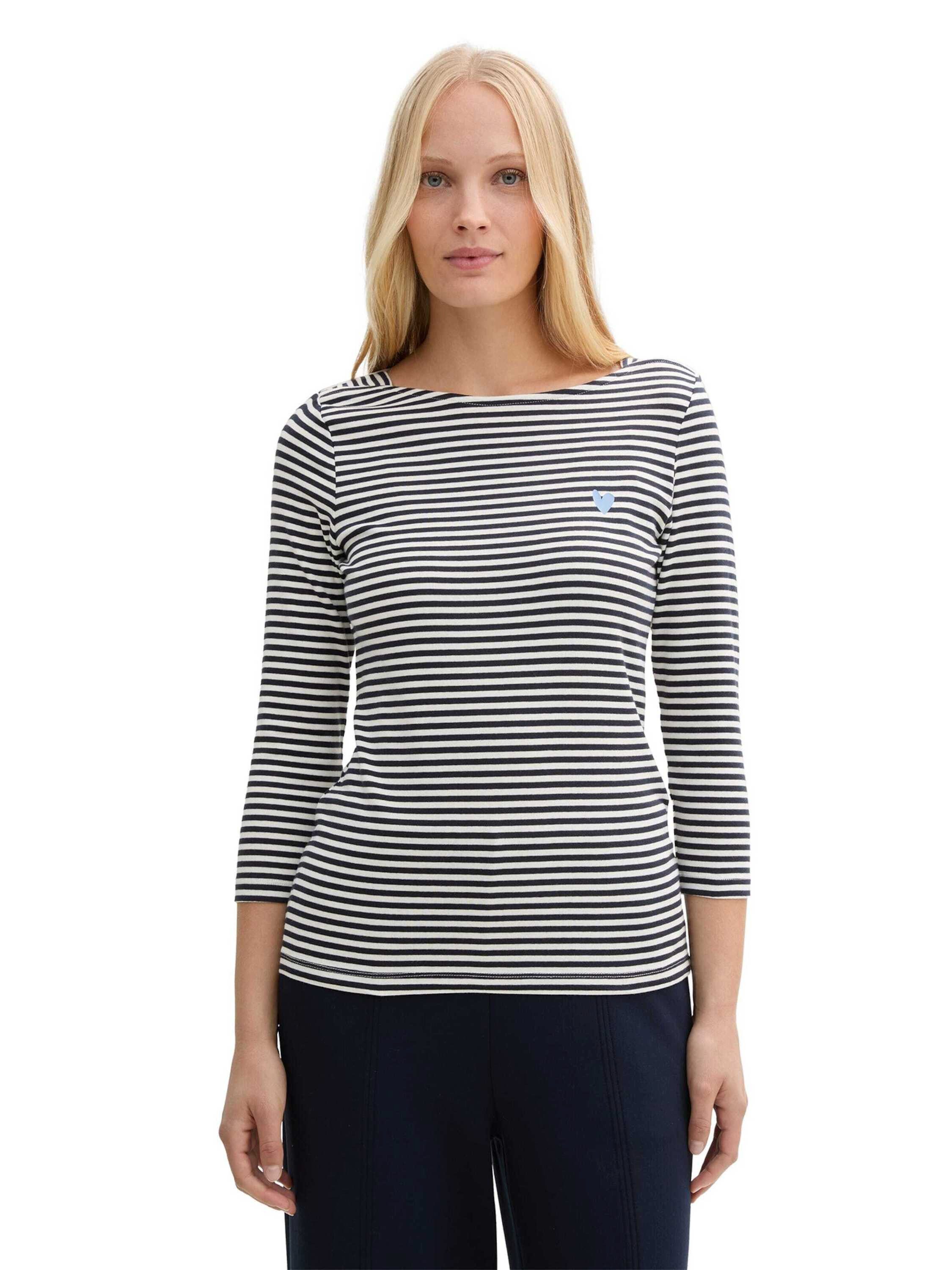 TOM TAILOR 3/4-Arm-Shirt (1-tlg) Plain/ohne Details