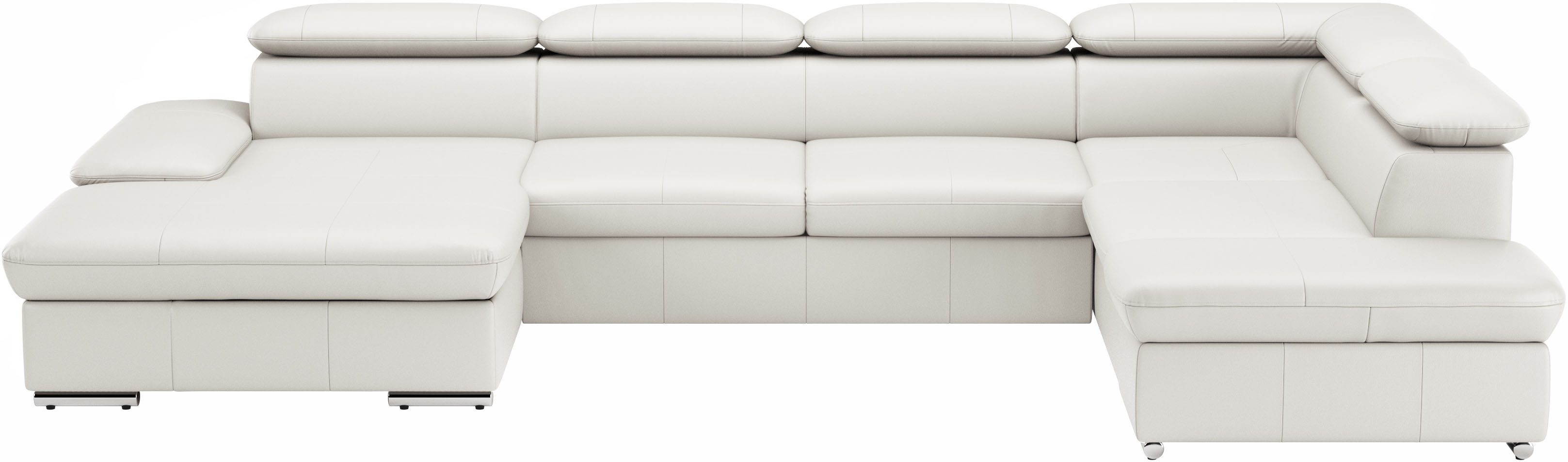 sit&more Wohnlandschaft Valantine U-Form, B: 349 cm, mit Arm- & Kopfteilverstellung, optional mit Bettfunktion