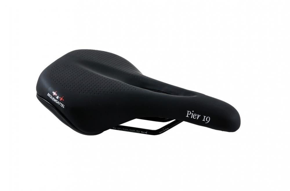 P&P Bequemsattel Fahrradsattel P&P Bequemsattel Pier 19 519 schwarz, Uni, 260x185mm