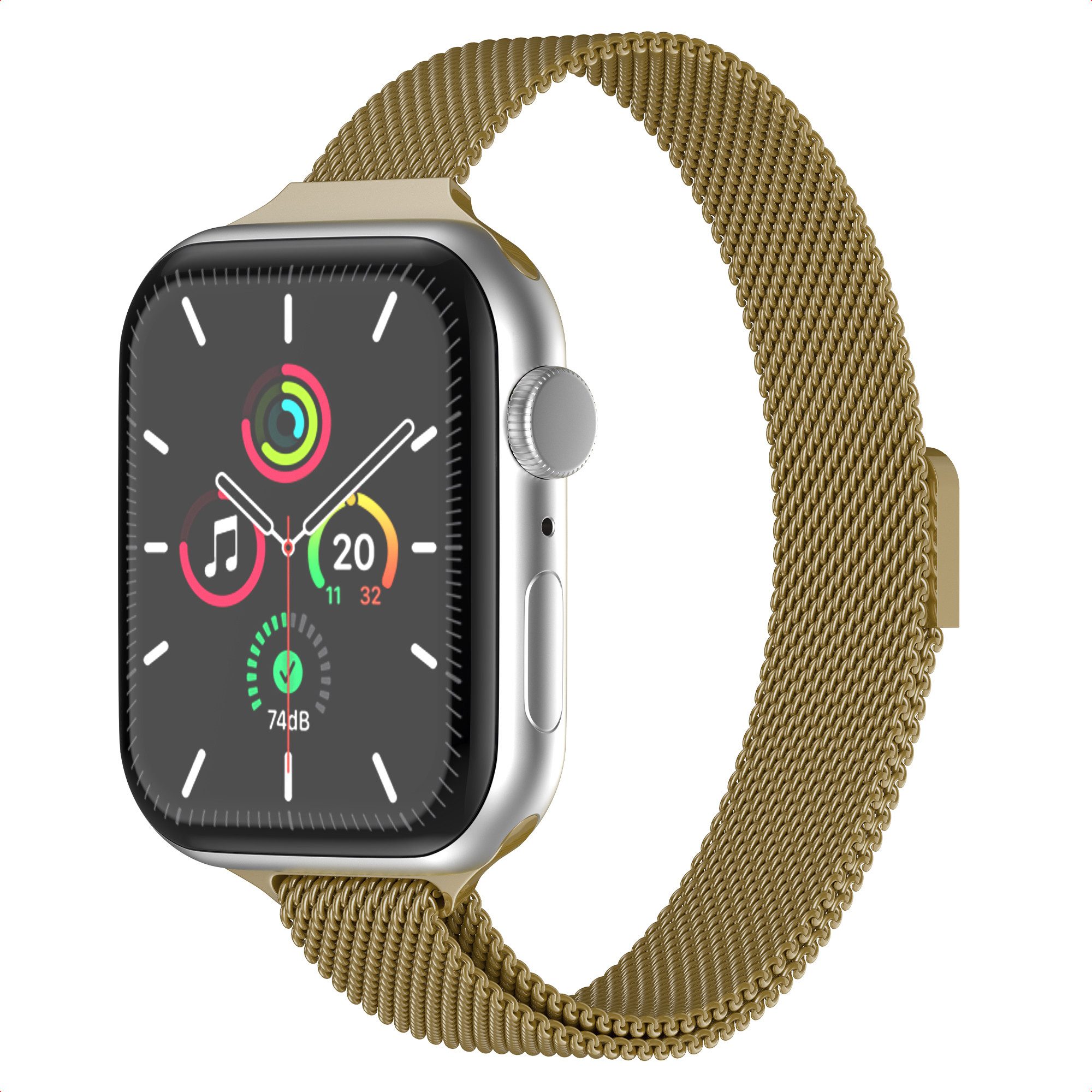 imoshion Smartwatch-Armband imoshion Mailandisches schlankes Armband für Apple Watch, 38/40/41/42