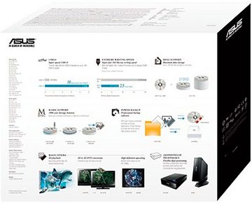 Asus BW-16D1H-U PRO Diskettenlaufwerk (USB 3.1 Gen 1, BD 16x/DVD 16x/CD 48x)