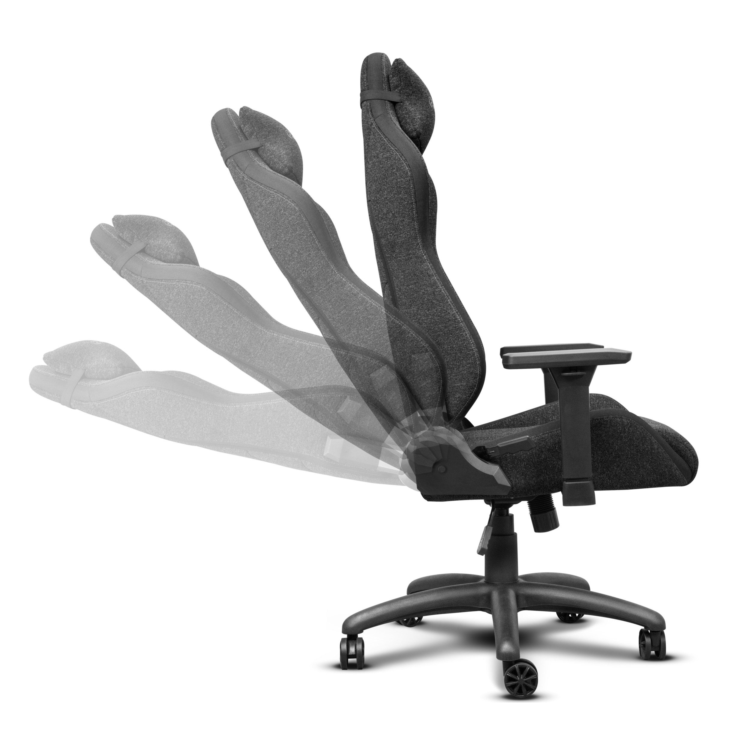 Trust Gaming Chair GXT 723 Ruya Gamingstuhl Stoff ergonomisch 3D Armlehnen 150 kg – Bild 5 von 5