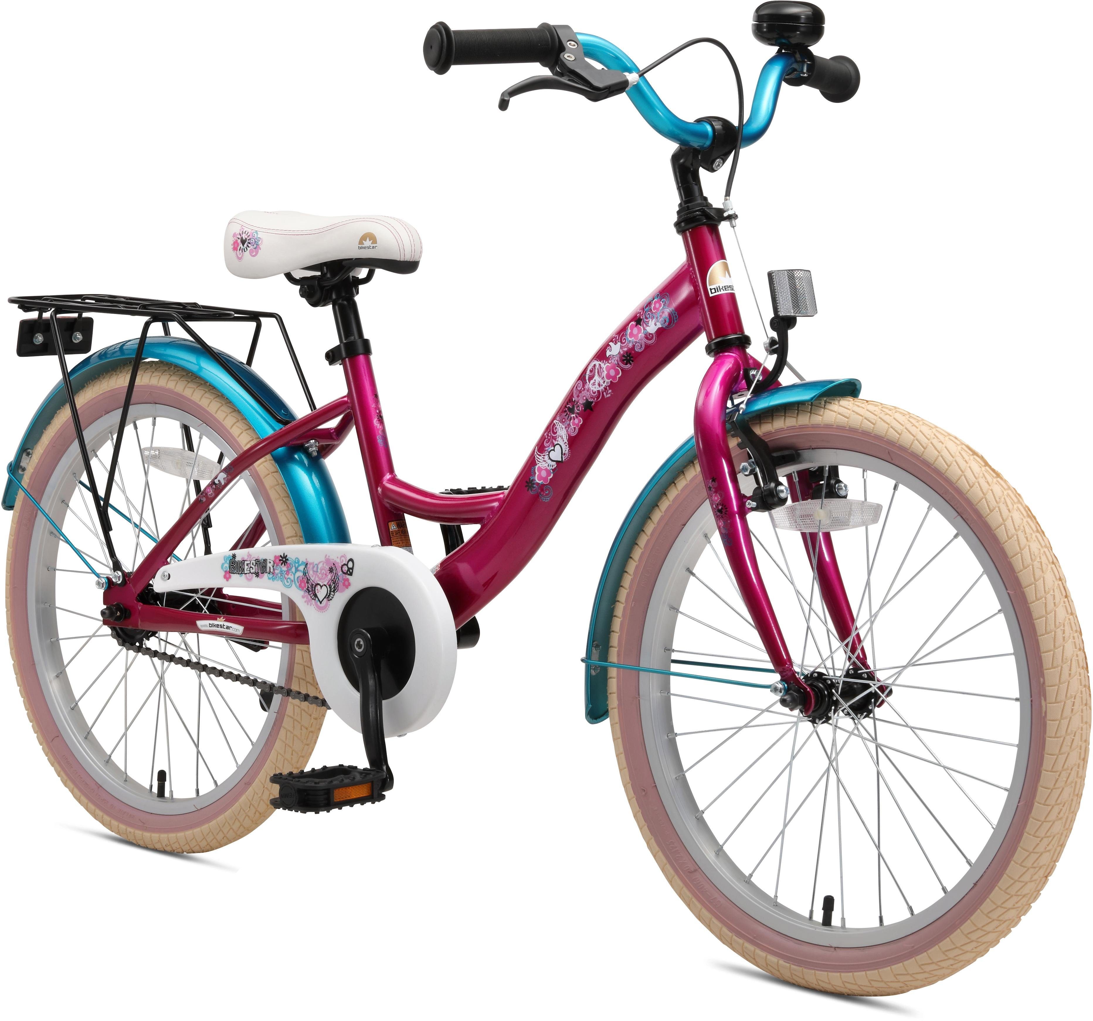 Bikestar Jugendfahrrad Classic, 1 Gang, für Damen