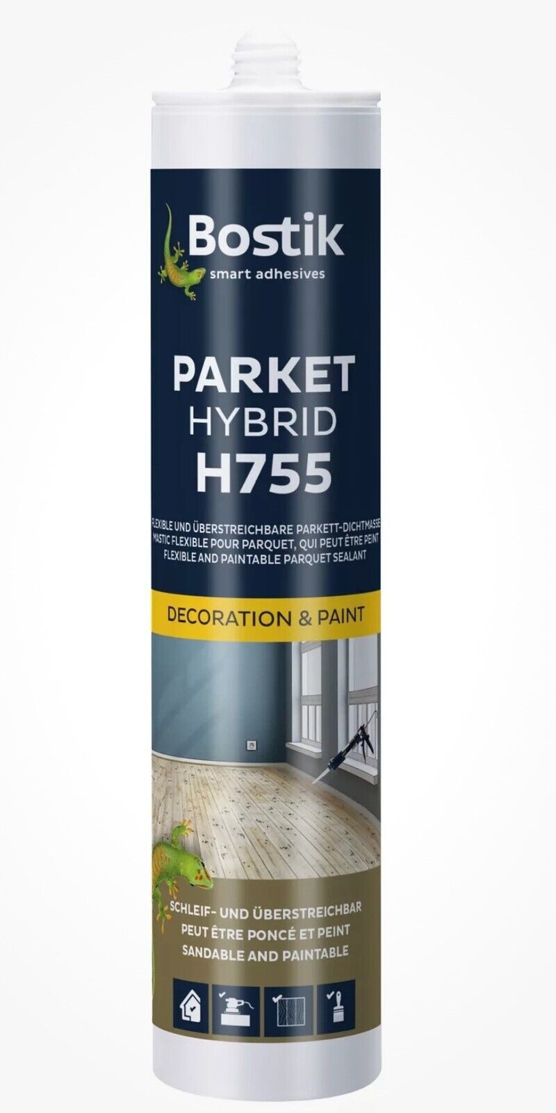 BOSTIK Dichtstoff H755 Parkett 1K Hybrid Parkett Fuge Dichtstoff Dichtmasse Eiche 290g