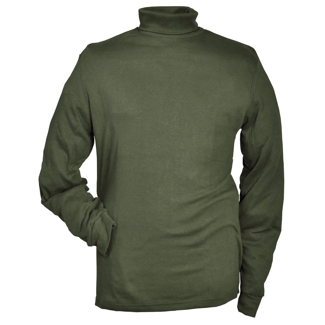 Hubertus® Hunting Rollkragenpullover Rollkragen Jagdpullover oliv Ansitzpullover Winterpullover Oefele Jagd