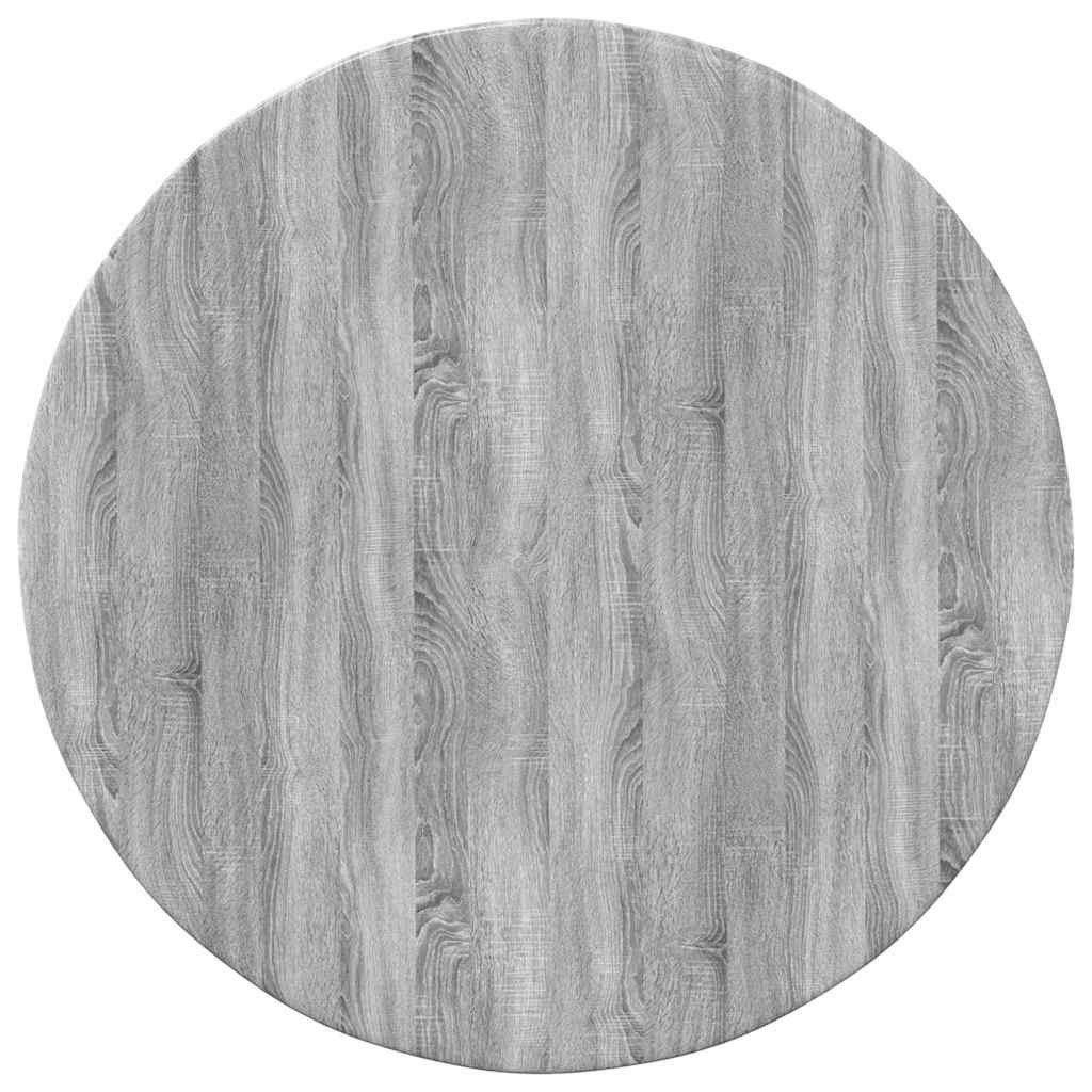 vidaXL Tischplatte Tischplatte Ø 50 x 1,5 cm Rund Holzwerkstoff Sonoma-Grau (1 St)