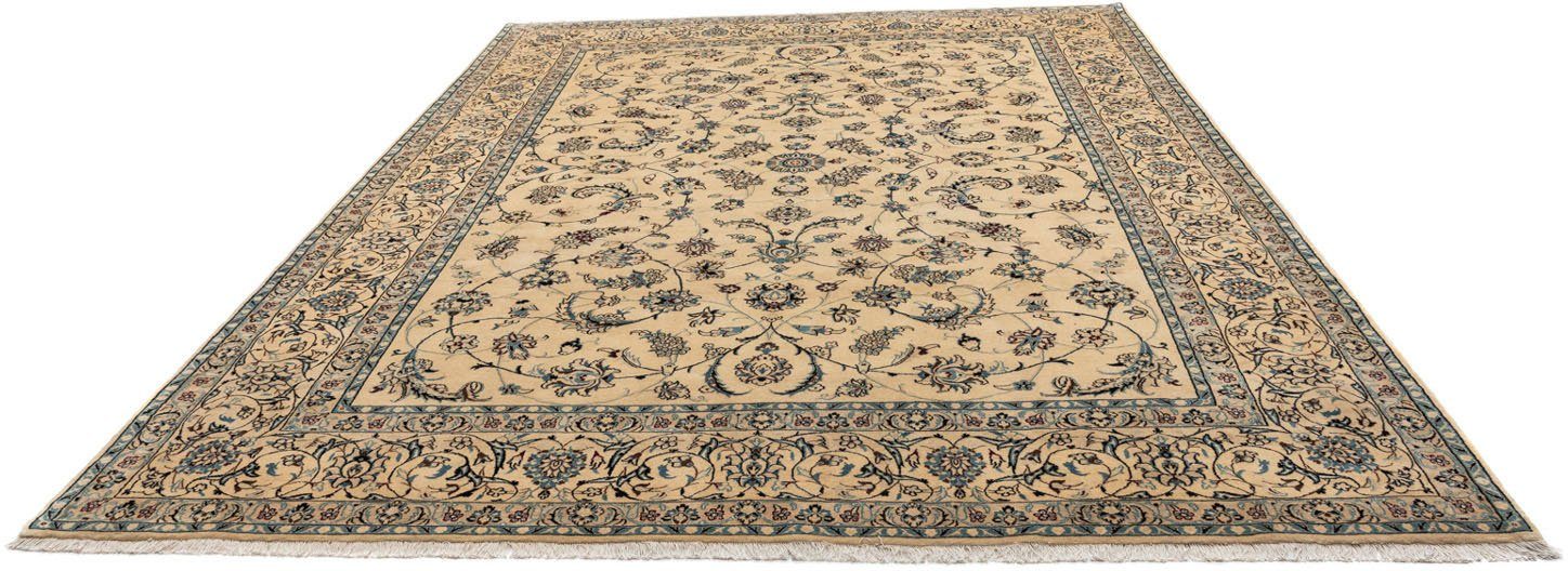 cm, x Durchgemustert Beige Wollteppich 248 Zertifikat mit 6 354 Nain scuro Höhe: morgenland, Unikat 9la mm, rechteckig,