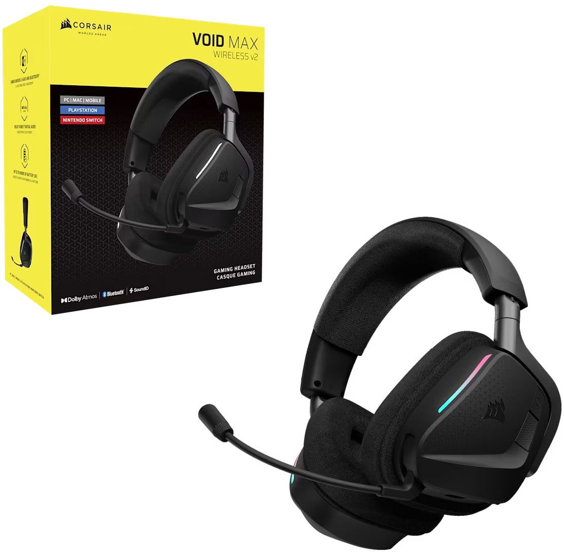 Corsair VOID v2 MAX Gaming-Headset (Rauschunterdrückung, Bluetooth)