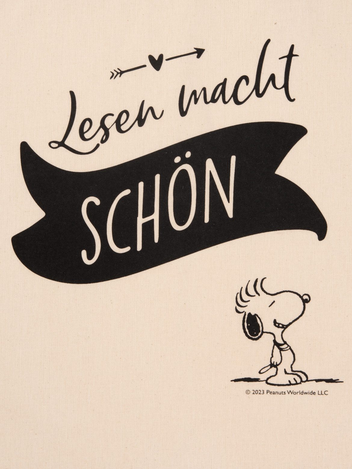 United Labels® Tragetasche Peanuts Snoopy - Lesen macht schön