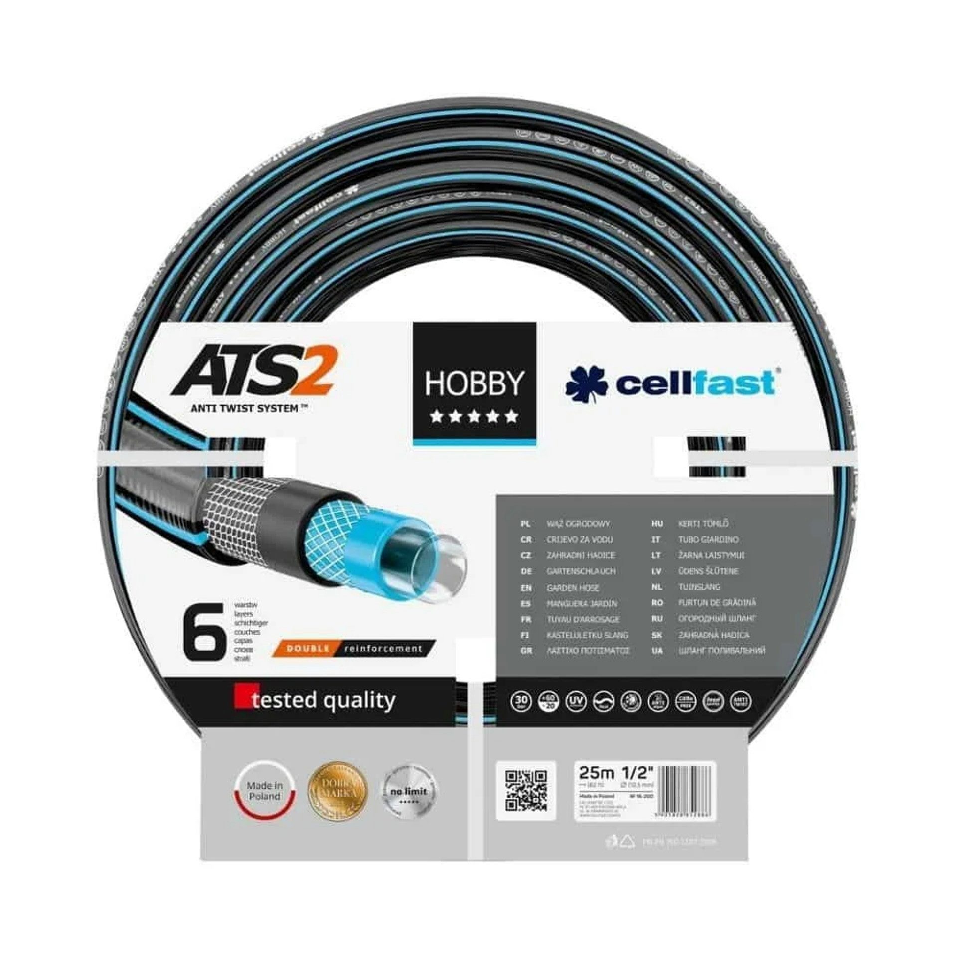Cellfast Gartenschlauch Hobby 3/4″ 25 Meter Schlauch