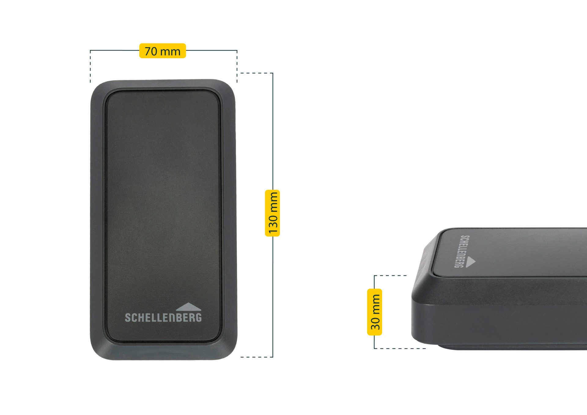 SCHELLENBERG Garagen-Notentriegelung Funk-Codierschalter für Garagentore mit Abdeckung, Funkfrequenz 433,92 MHz bis 20 m, batteriebetrieben