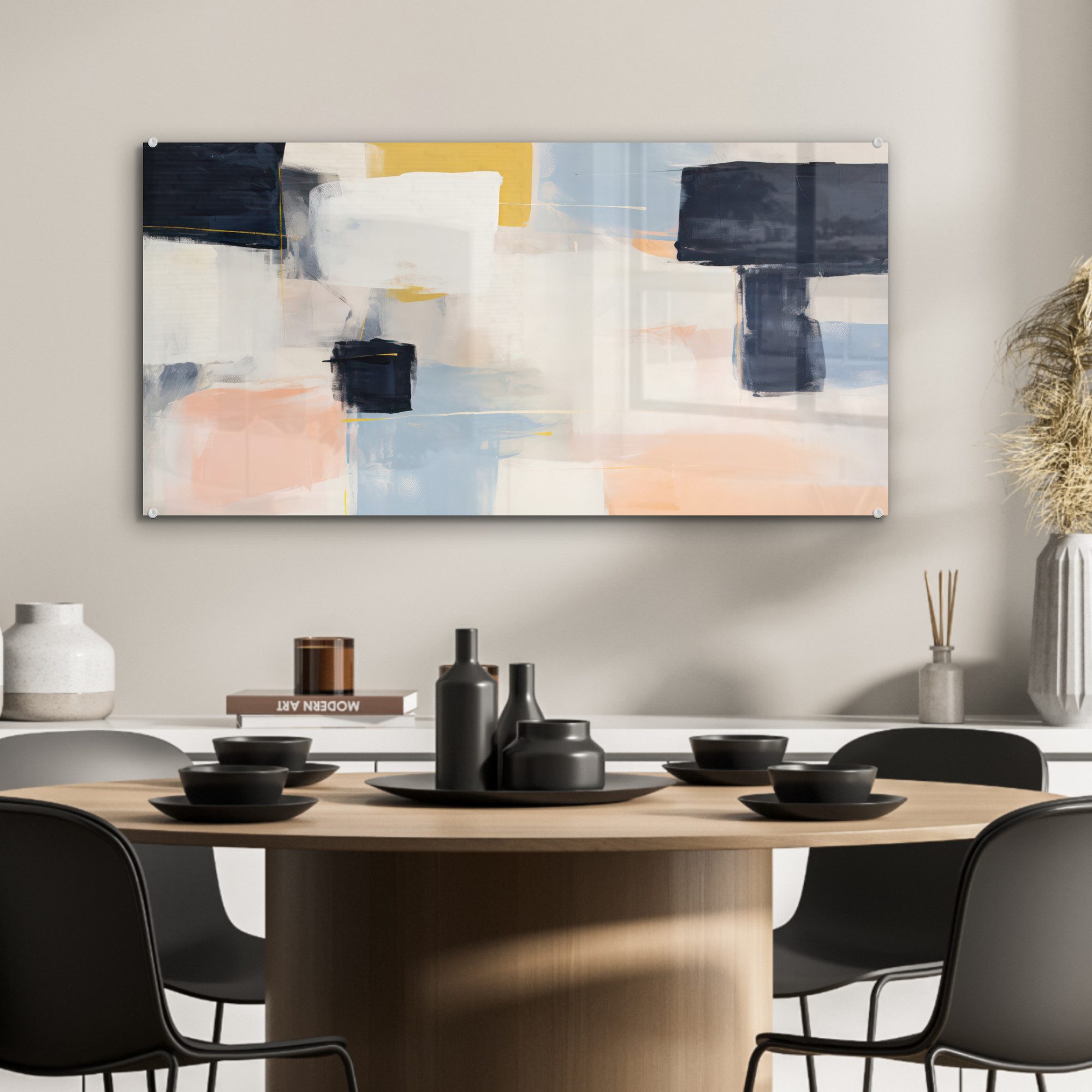 MuchoWow Acrylglasbild Kunst - Weiß - günstig online kaufen