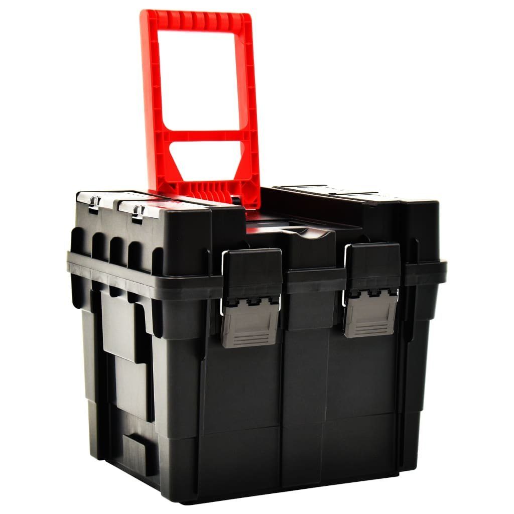 cm 46×36×41 vidaXL Werkzeugbox mit Werkzeug-Organizer Trolley Griff