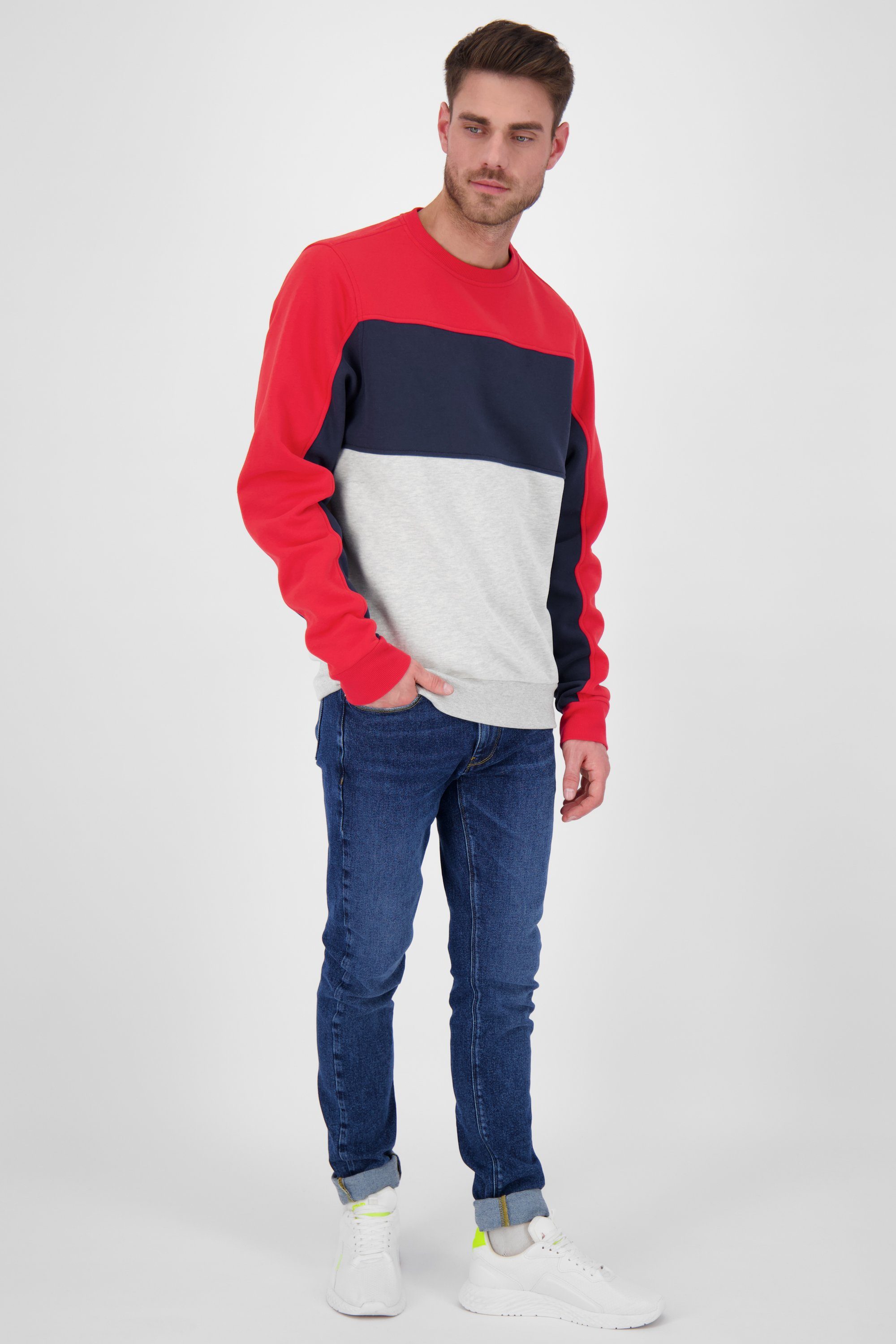 Alife & Kickin Sweatshirt Sweatshirt Herren A VinceAK Crewneck cherry