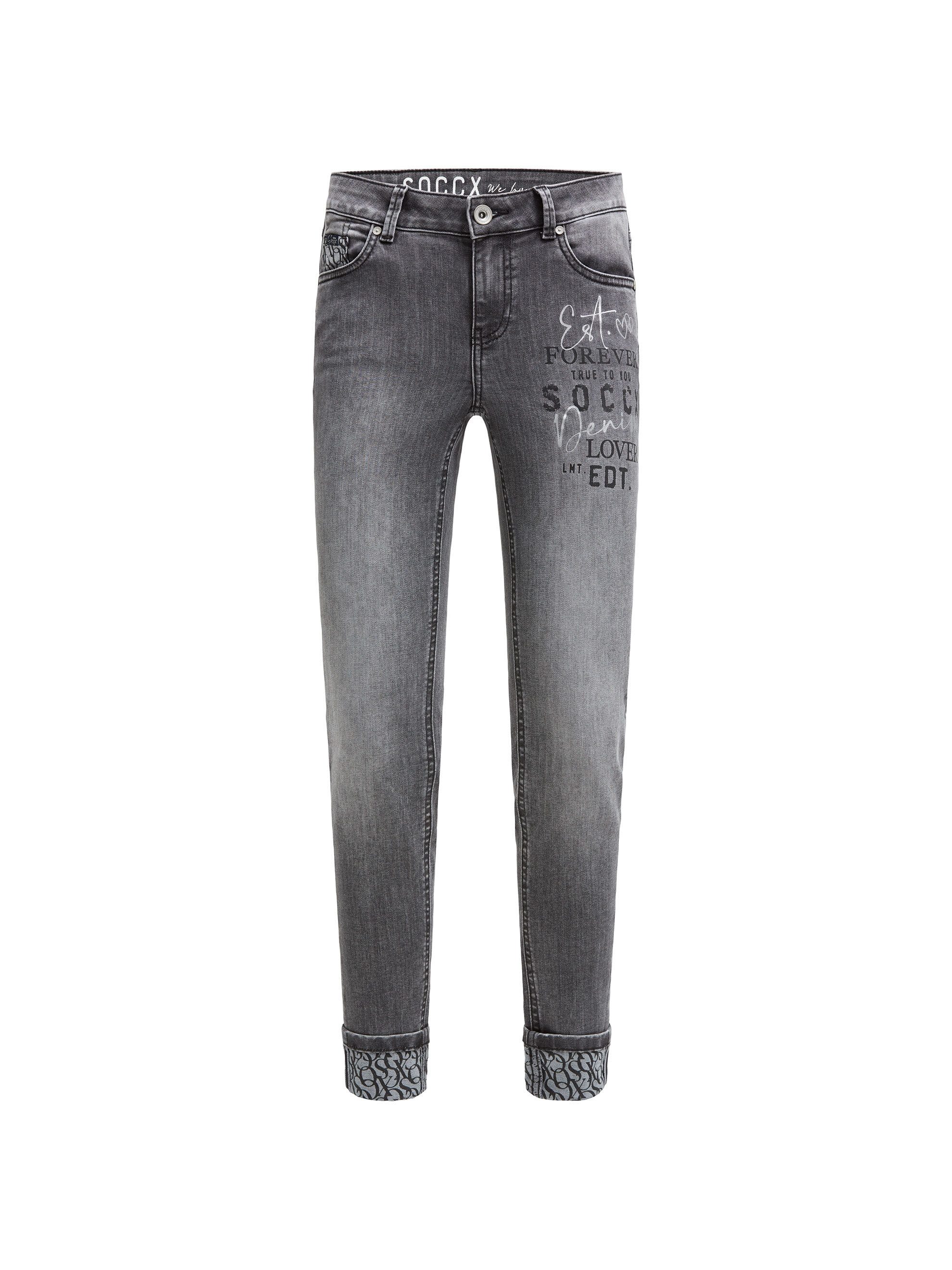 SOCCX Slim-fit-Jeans mit Turn-Up Saum – Bild 2 von 5