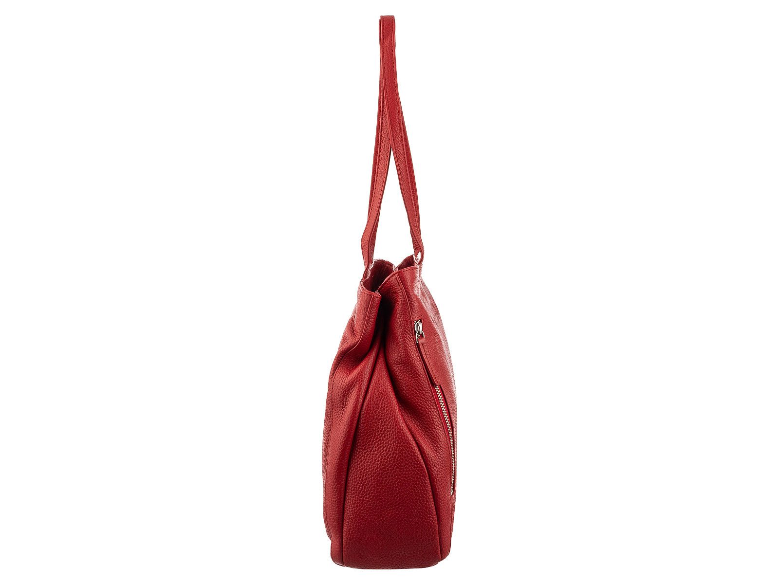 Prato Umhängetasche Damen LM Asif Tragetasche Handtasche geprägtes Rindleder 31 x 28 x 10 (ein Stück, 1-tlg., ca. B/H/T 31/28/10 cm), Innenfächer