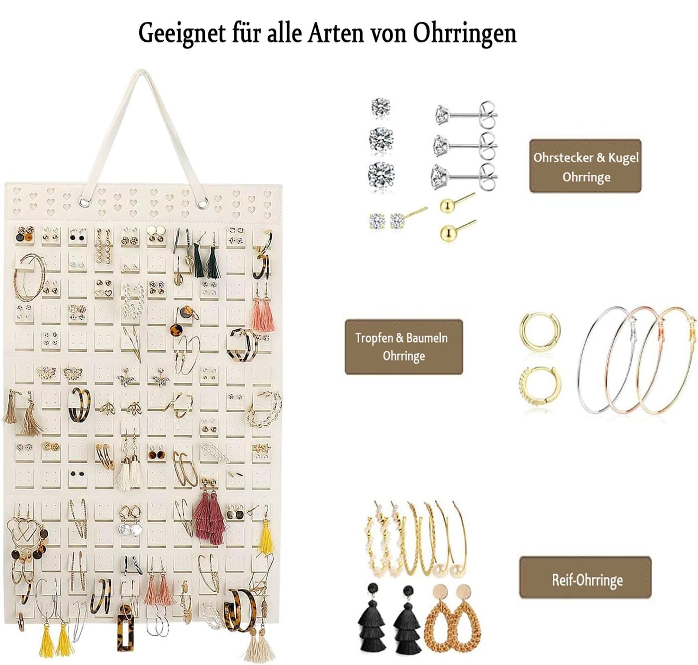 Coonoor Schmuckständer Schmuckhalter Wand (1 St), für Ohrringe – Bild 4 von 5