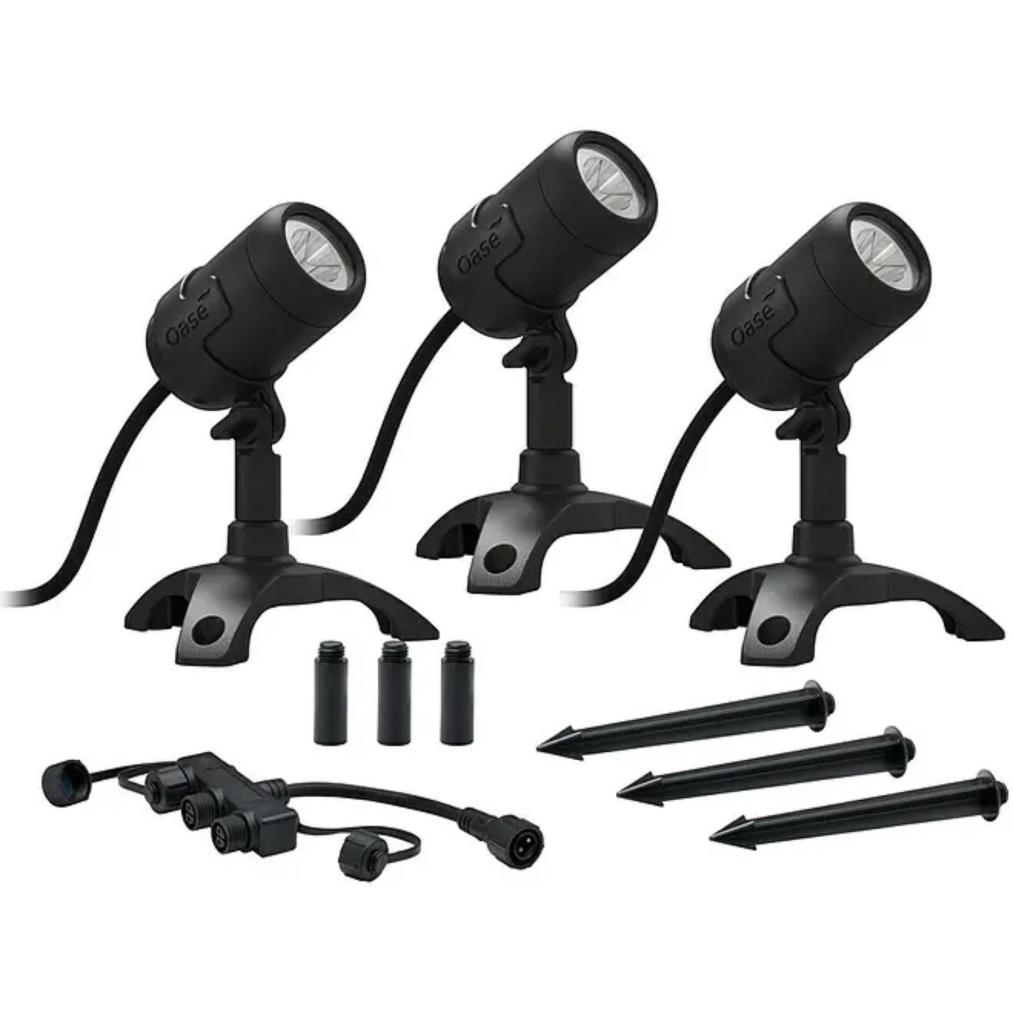OASE Teichleuchte Oase LED-Spotstrahler LunAqua Connect S Set 3