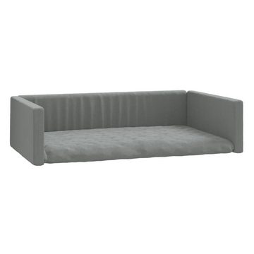 vidaXL Hundekorb Kofferraum-Hundebett Hundekörbchen Hellgrau 70x45 cm Leinenoptik