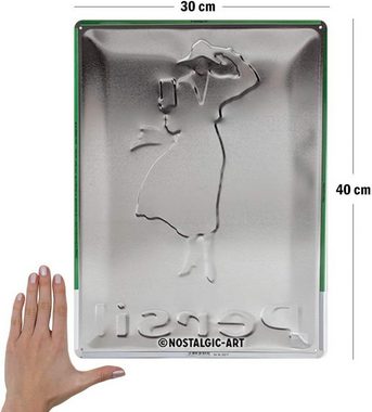 Nostalgic-Art Metallschild Blechschild 30 x 40 cm - Persil - Weiße Dame Grün