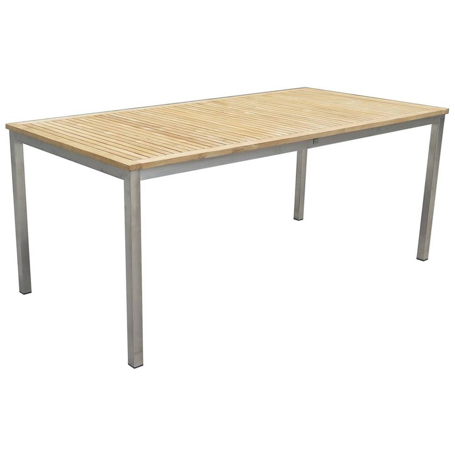 Gartentisch DESSAU-120 TEAKHOLZ von LOMADOX - Blickwinkel
