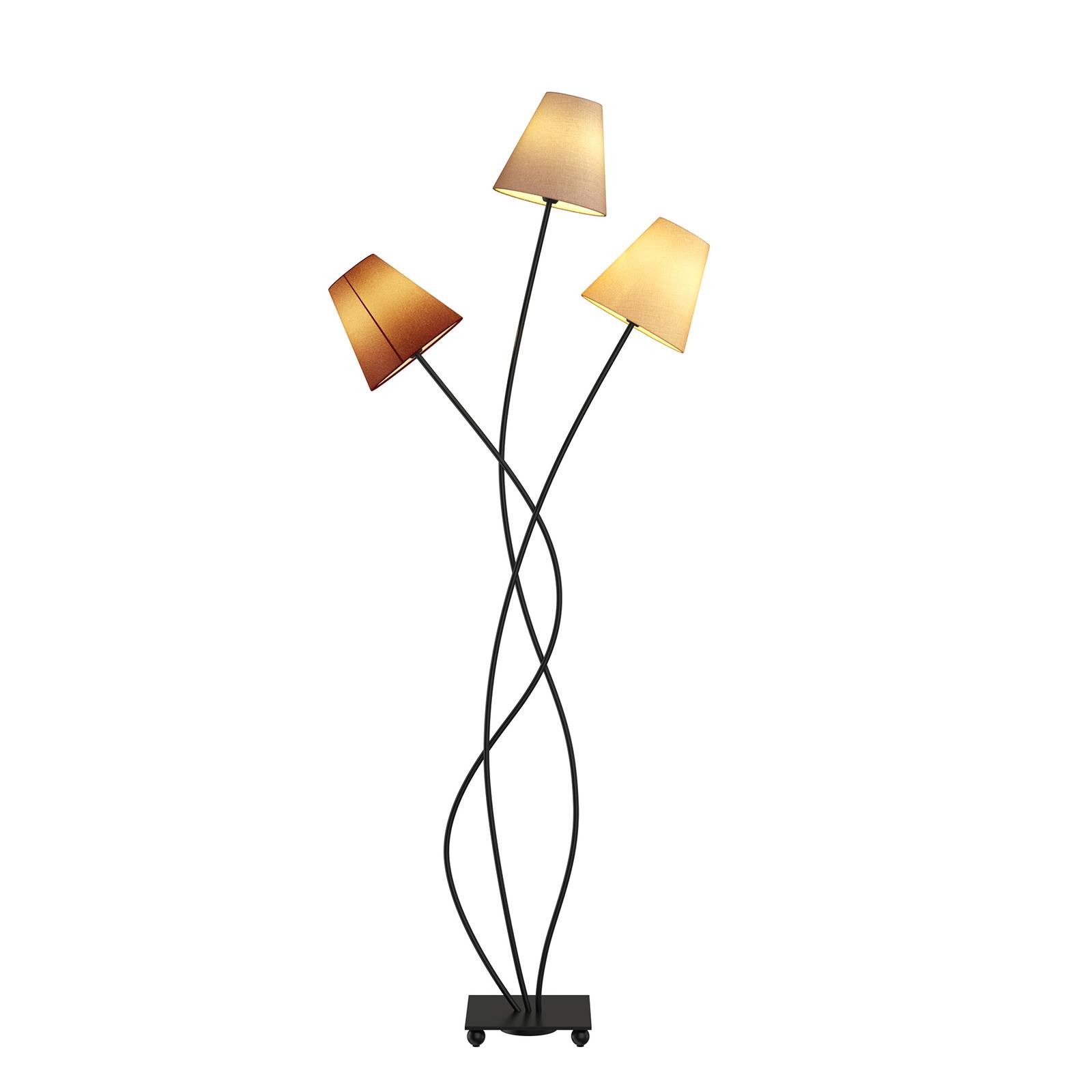 Lindby Stehlampe Melis, Creme IP20, 3 x 40 W