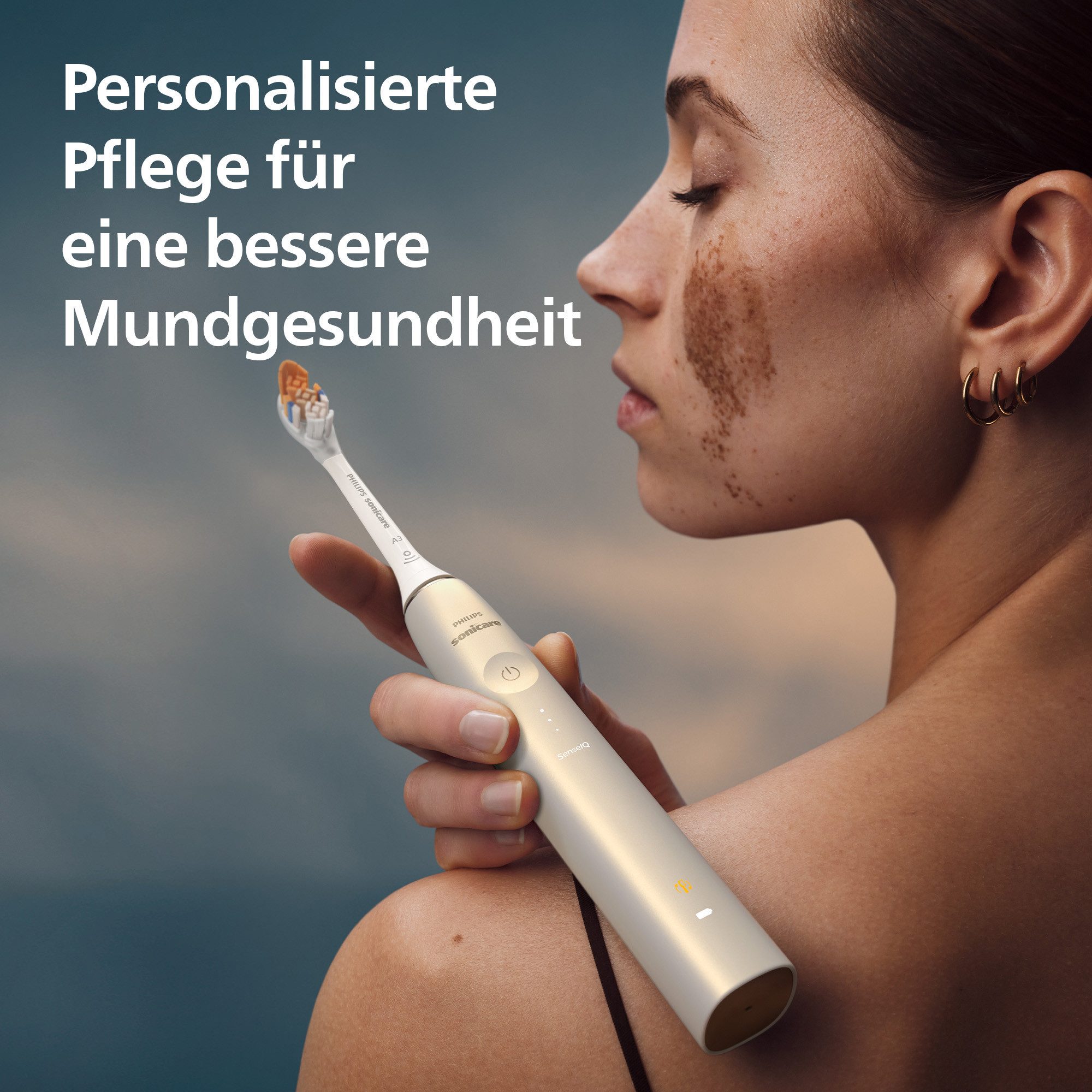 Philips Sonicare Elektrische Zahnbürste DiamondClean Prestige 9900 HX9992, Aufsteckbürsten: 2 St., mit integriertem Drucksensor, 5 Putzprogramme, inkl. Ladeetui
