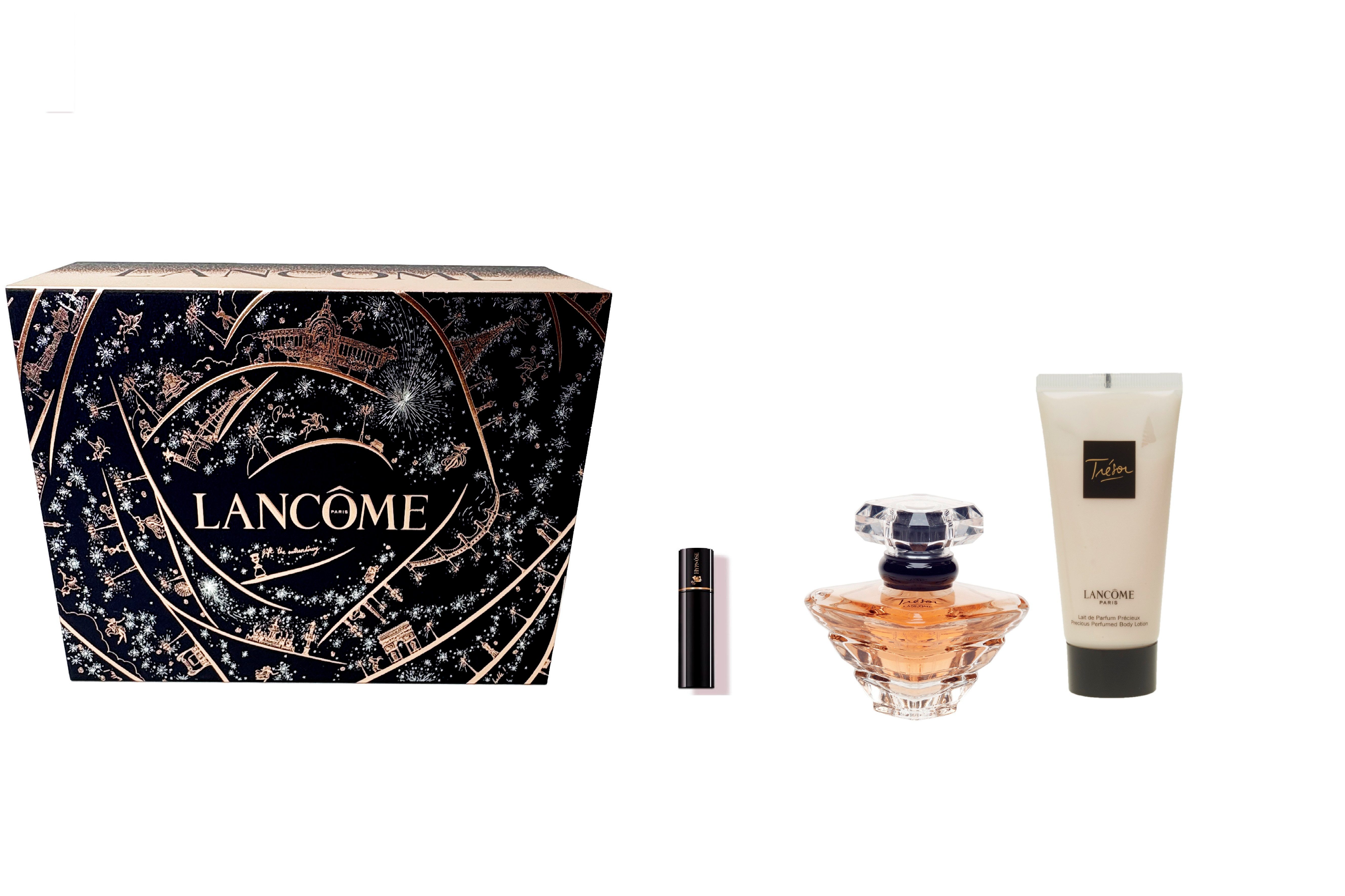 LANCOME Duft-Set TRÉSOR, 3-tlg., Geschenkset: Bodylotion, Eau de Parfum und Mascara