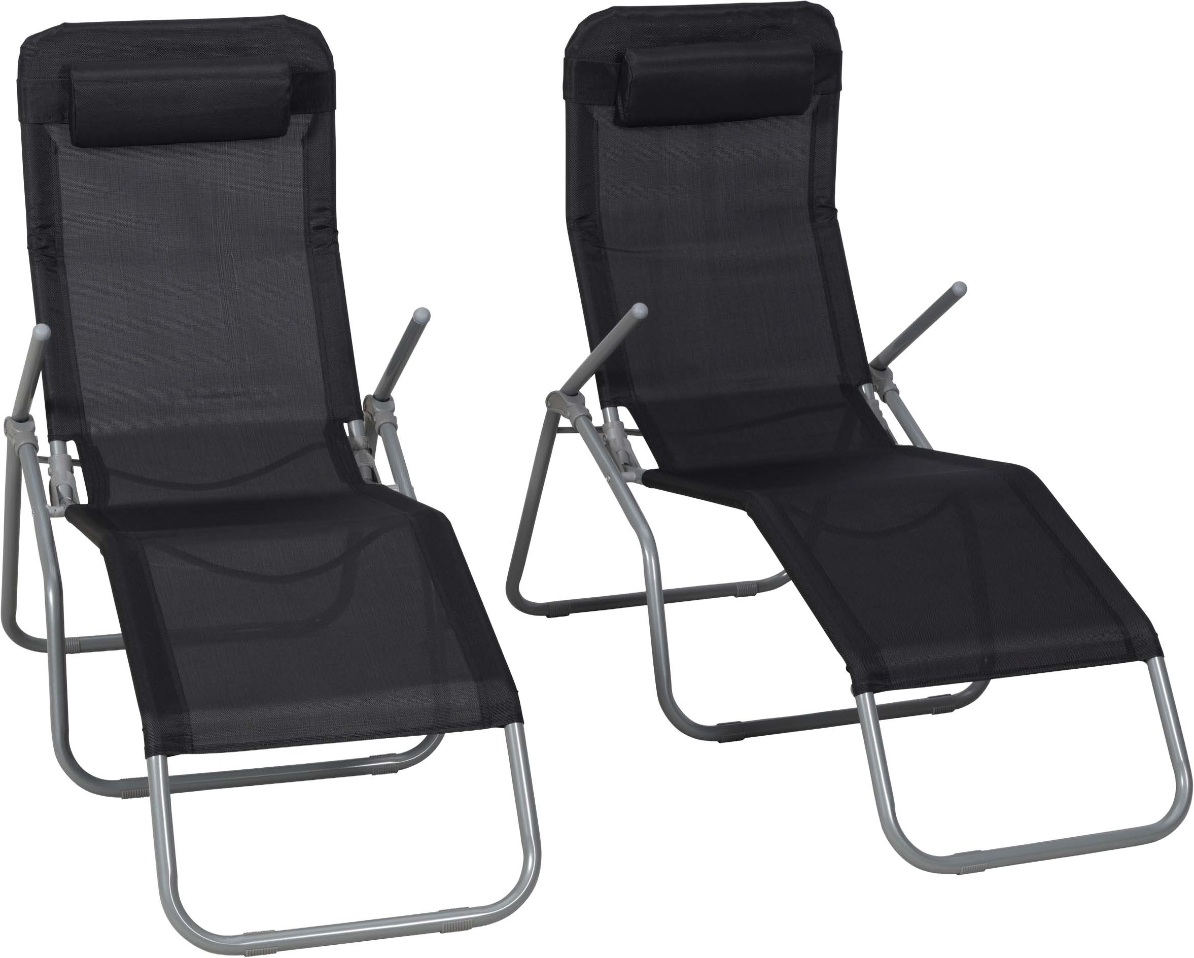 MERXX Wellnessliege XXL, Set, 4 St., großzügige Liegefläche, inkl. Kopfkissen