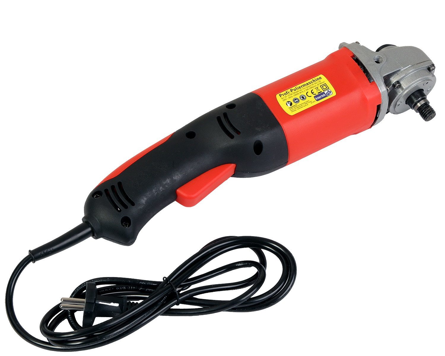 UNITEC Poliermaschine Profi Poliermaschine 180mm 1200W, 600 min. U/min, 3400 max. U/min, Ø 180 mm, 3400 U/min Auto Motorrad Boot Polierer Poliergerät