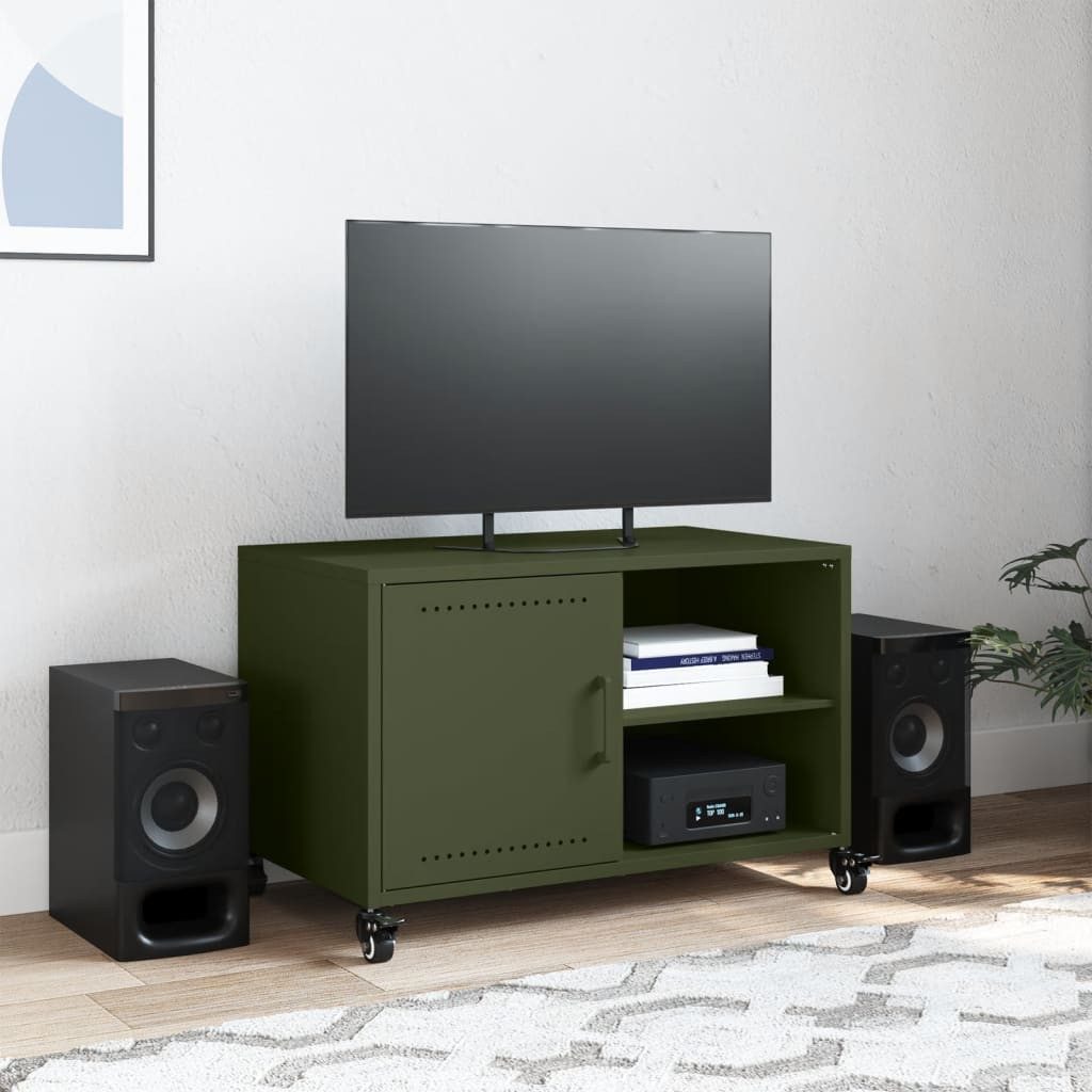 vidaXL TV-Schrank TV-Schrank Olivgrün 68x39x43,5 cm günstig online kaufen