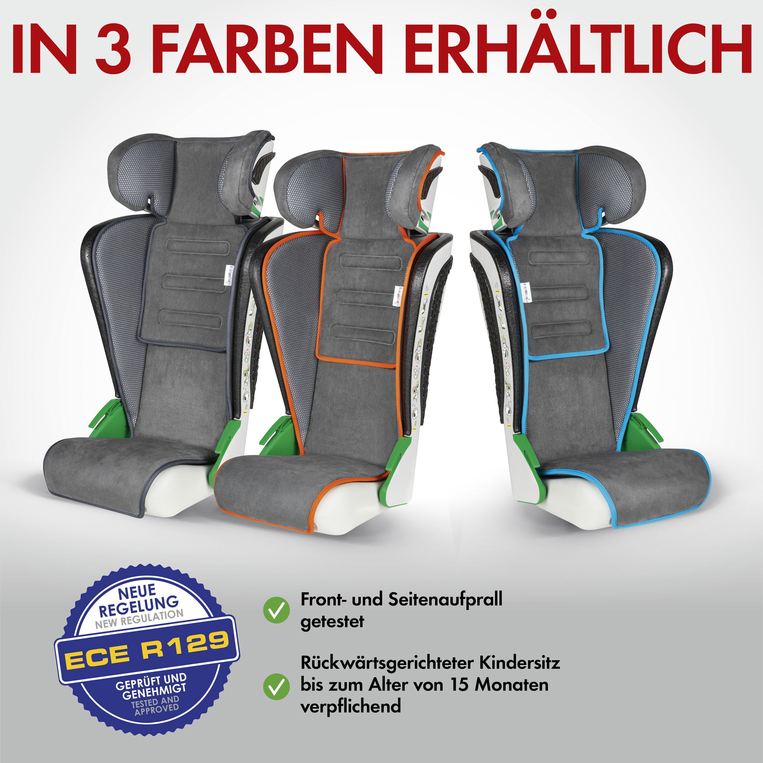 WALSER Autokindersitz Kindersitz Noemi, ab: ab 3 Jahre, bis: - 8 Jahren, (1 Stück, 1-tlg)