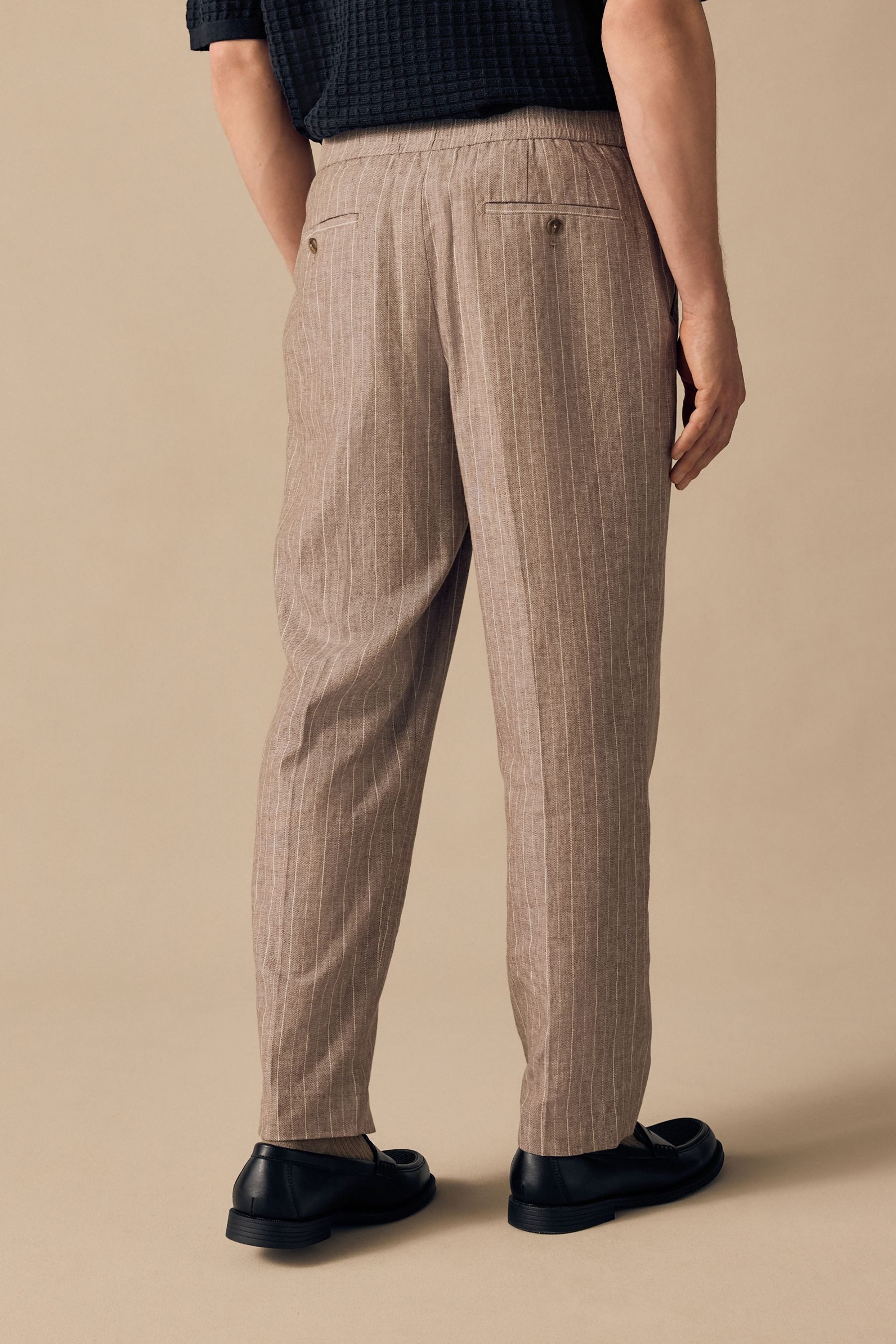 Next Dehnbund-Hose Regular Fit Anzughose mit Streifen (1-tlg) günstig online kaufen