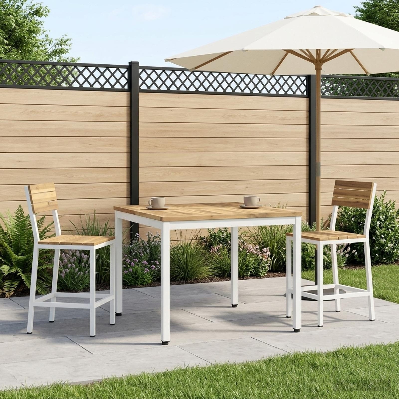 vidaXL Couchtisch Couchtisch Weiß 80 x 80,5 x 45 cm Massivholz (1-St)