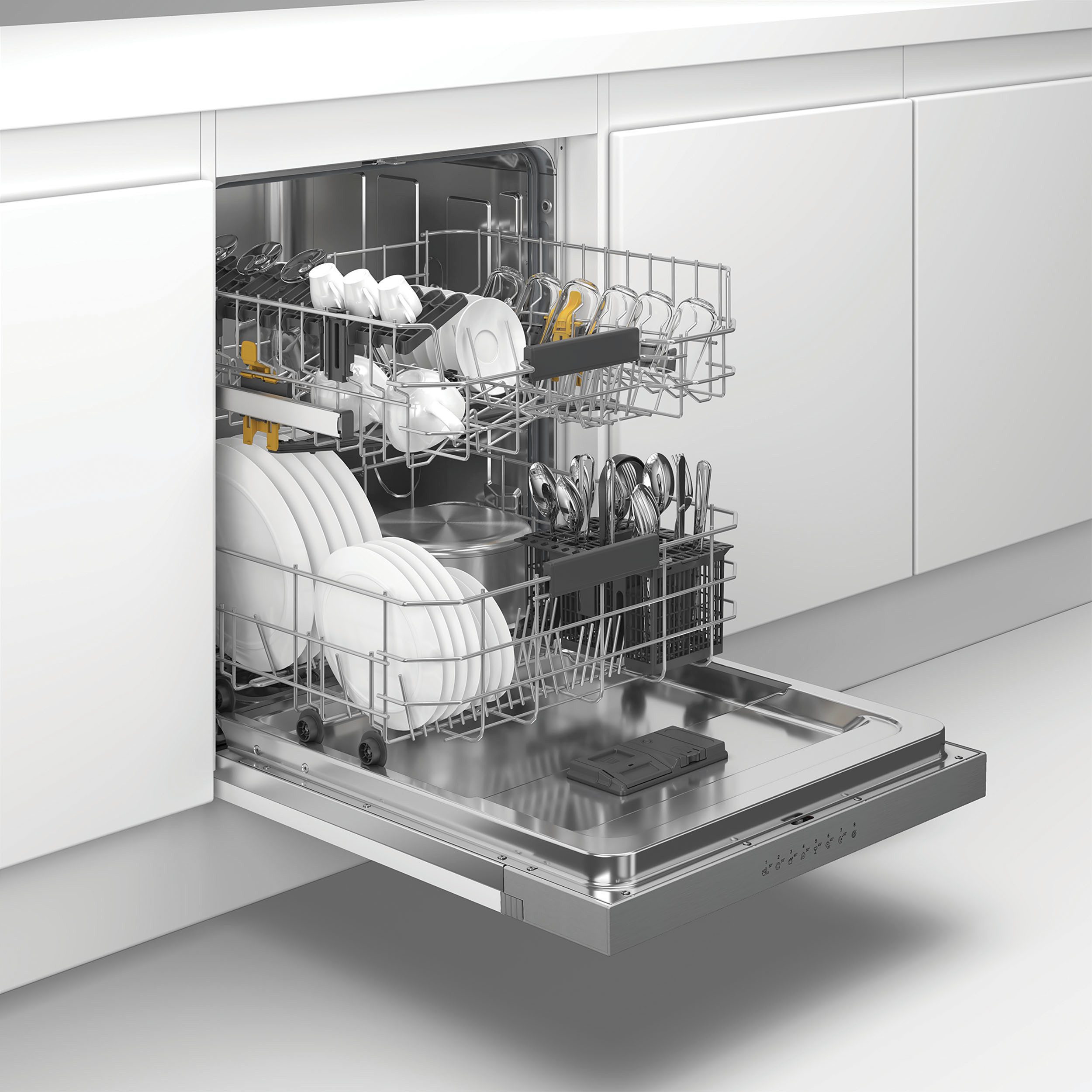 BAUKNECHT teilintegrierbarer Geschirrspüler OBBC Ecostar2 5320, 8,9 l, 14 Maßgedecke, Glass Care – schonende Reinigung für empfindliche Gläser – Bild 3 von 5