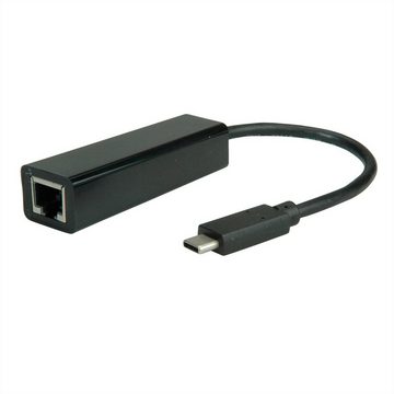 VALUE USB 3.2 Gen 2 Typ C zu Gigabit Ethernet Konverter Computer-Adapter, 13.0 cm