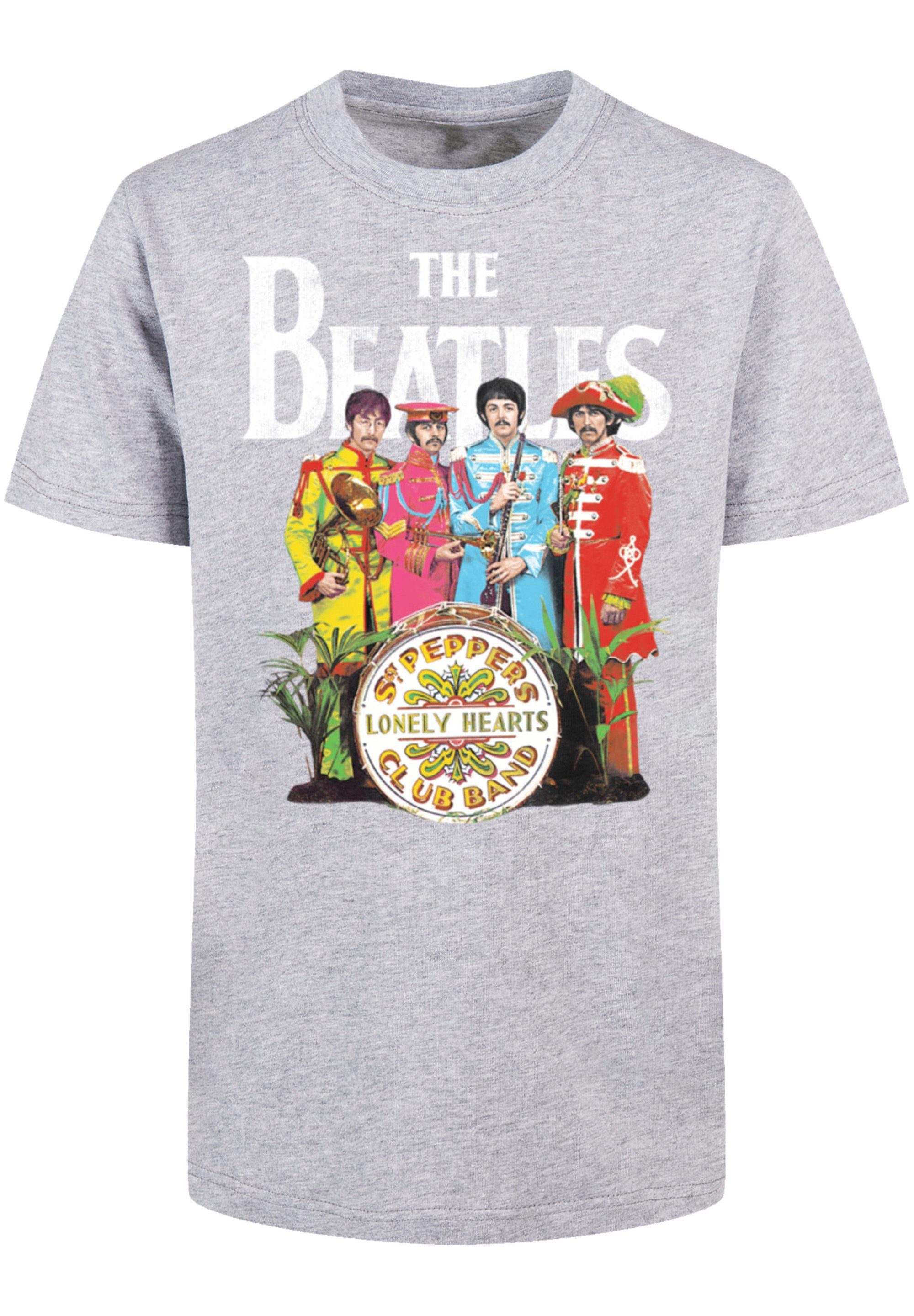 F4NT4STIC T-Shirt The Beatles Sgt Pepper Print heathergrey