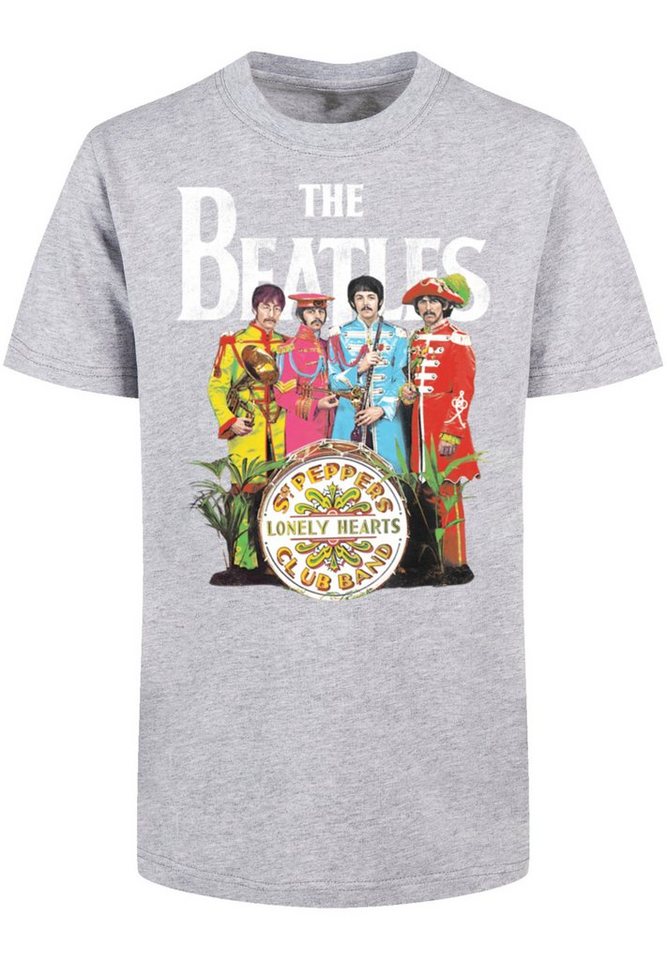 F4NT4STIC T-Shirt The Beatles Sgt Pepper Print, Regular Fit und mit  gerippten Rundhalsausschnitt