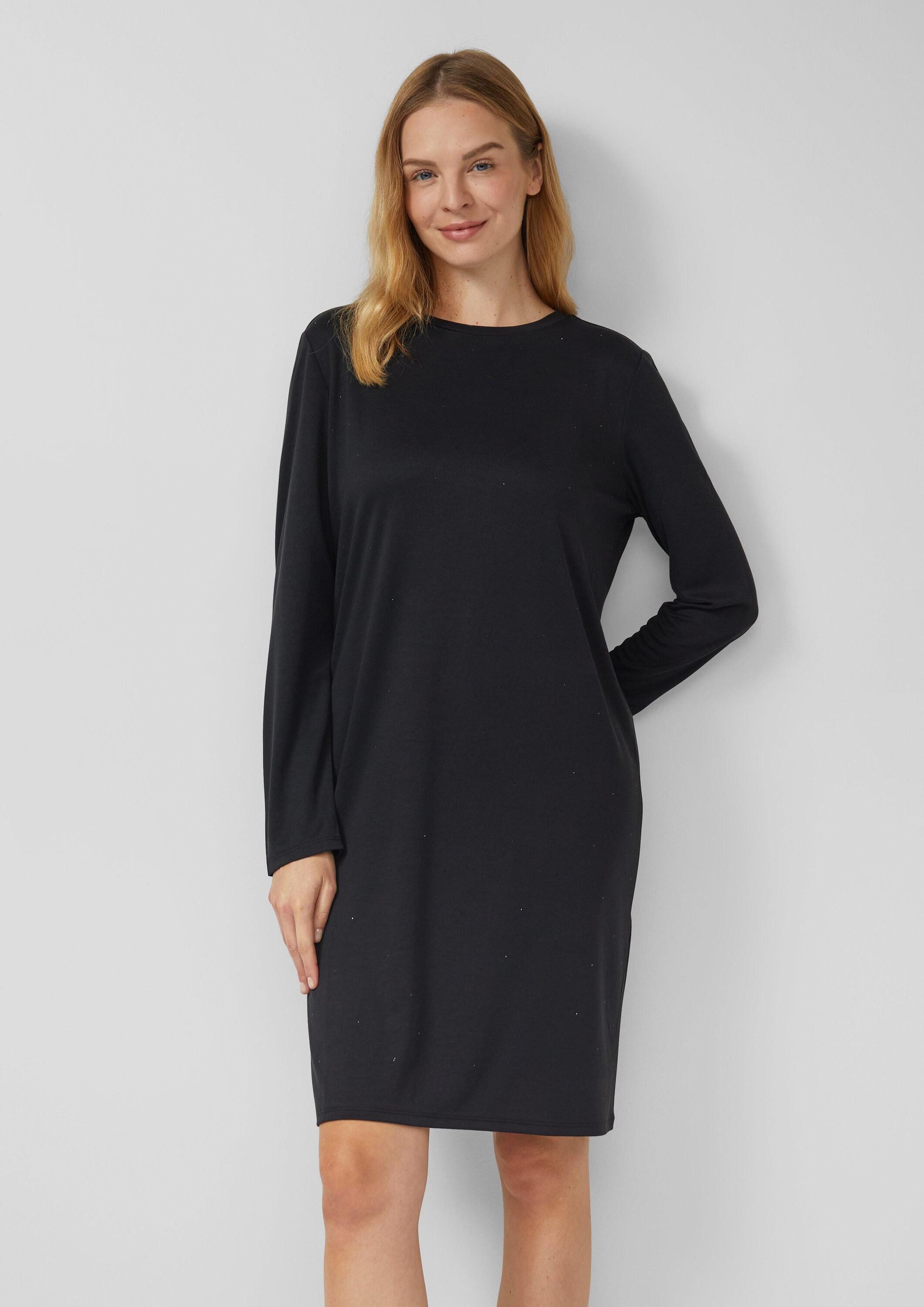 s.Oliver Minikleid Kleid Fließendes Jersey-Kleid mit Schmucksteinen günstig online kaufen