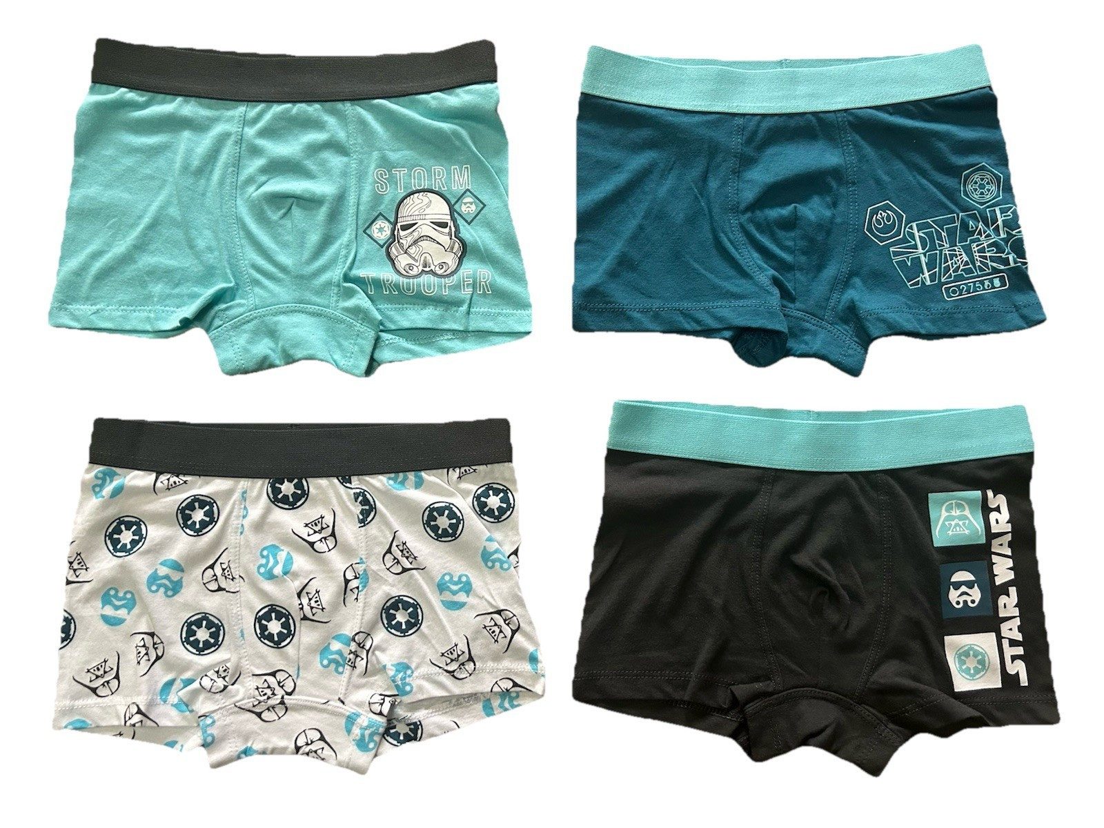 Star Wars Boxershorts 4er Pack Star Wars Kinder Boxershorts Stormtrooper Jungen Unterhosen