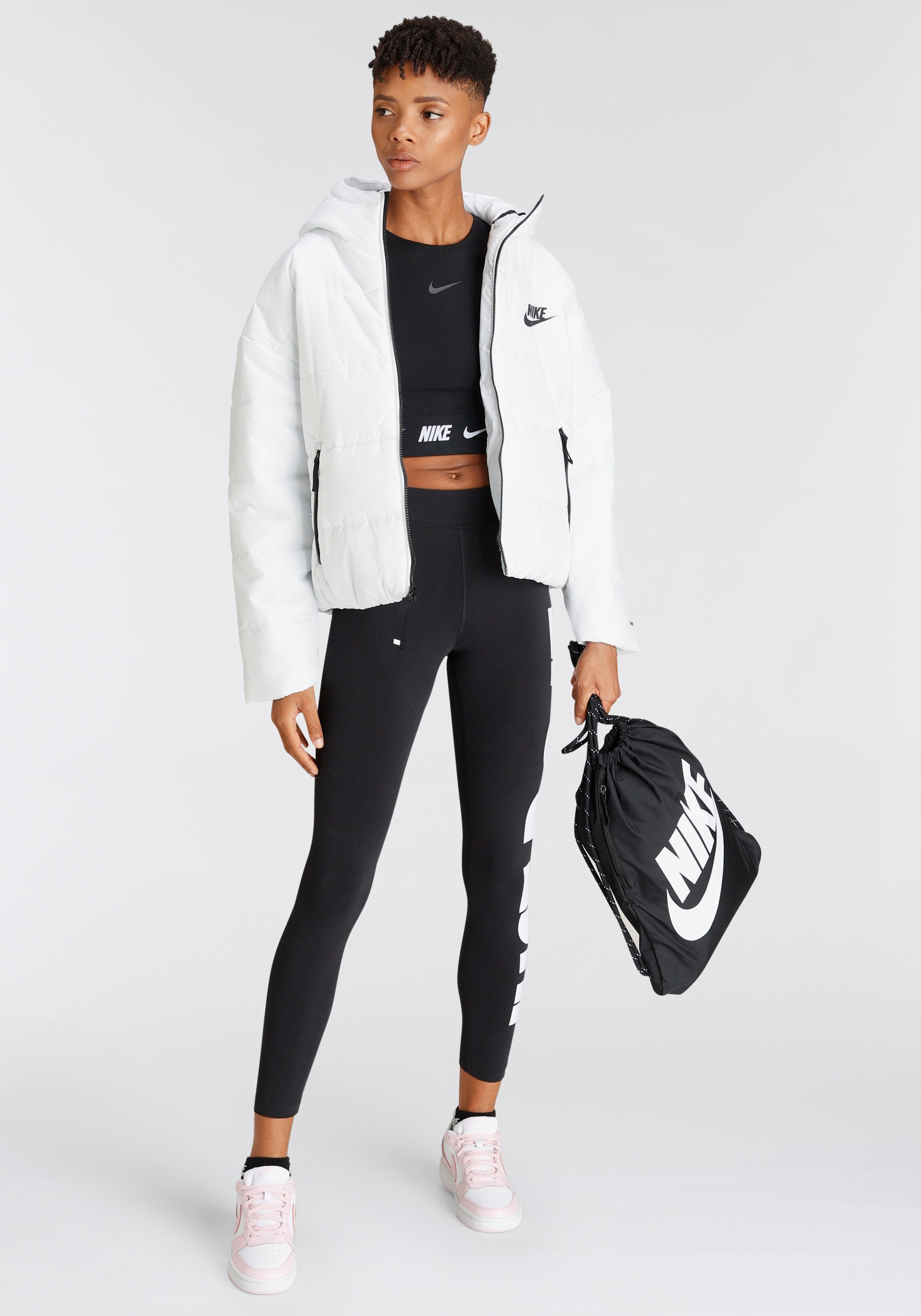 W Sportswear SUMMIT NSW Steppjacke RPL Nike TF JKT HD WHITE/BLACK/BLACK SYN