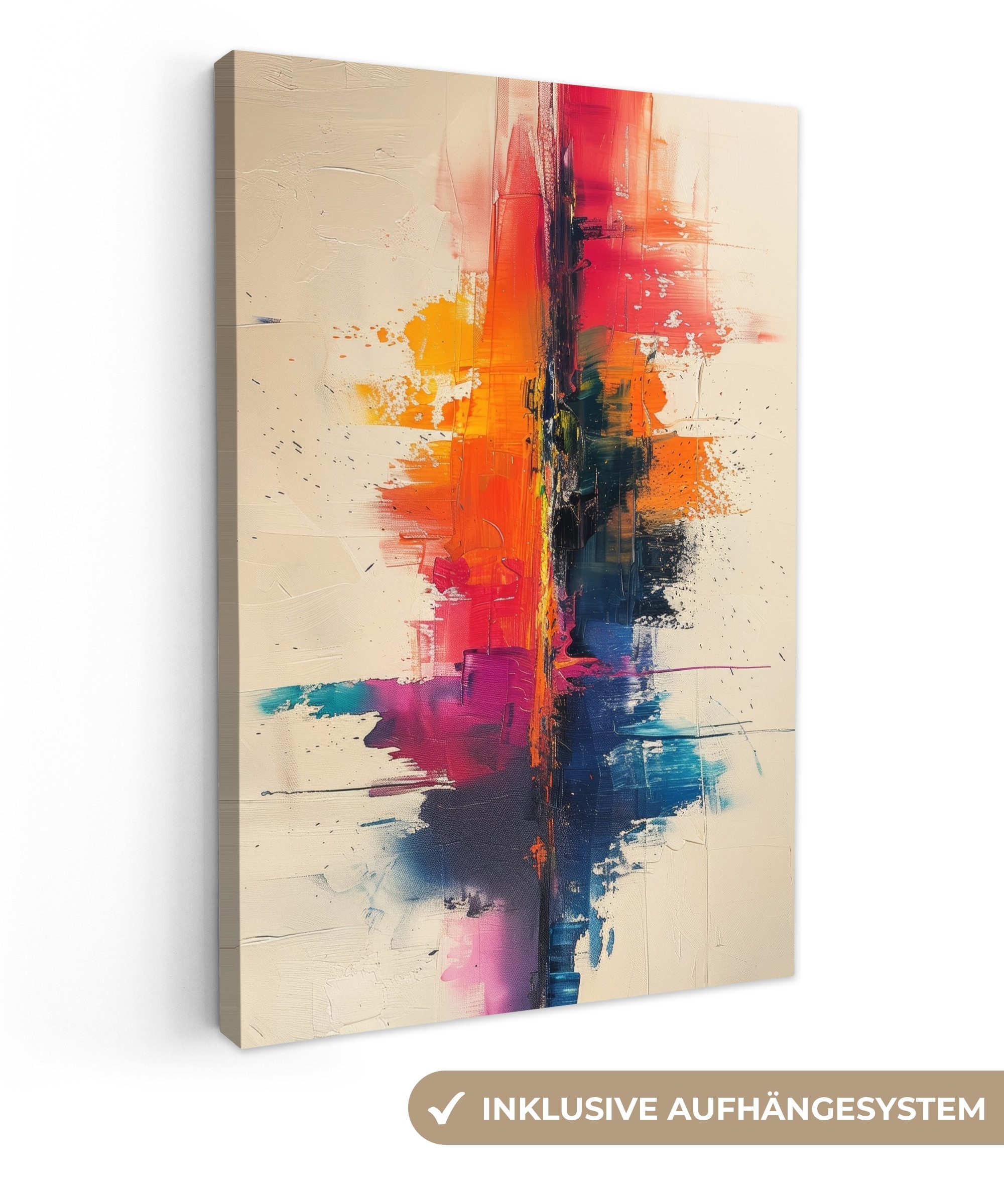OneMillionCanvasses® Leinwandbild Modern - Farbe - Kunst - Farbenfroh, Foto günstig online kaufen