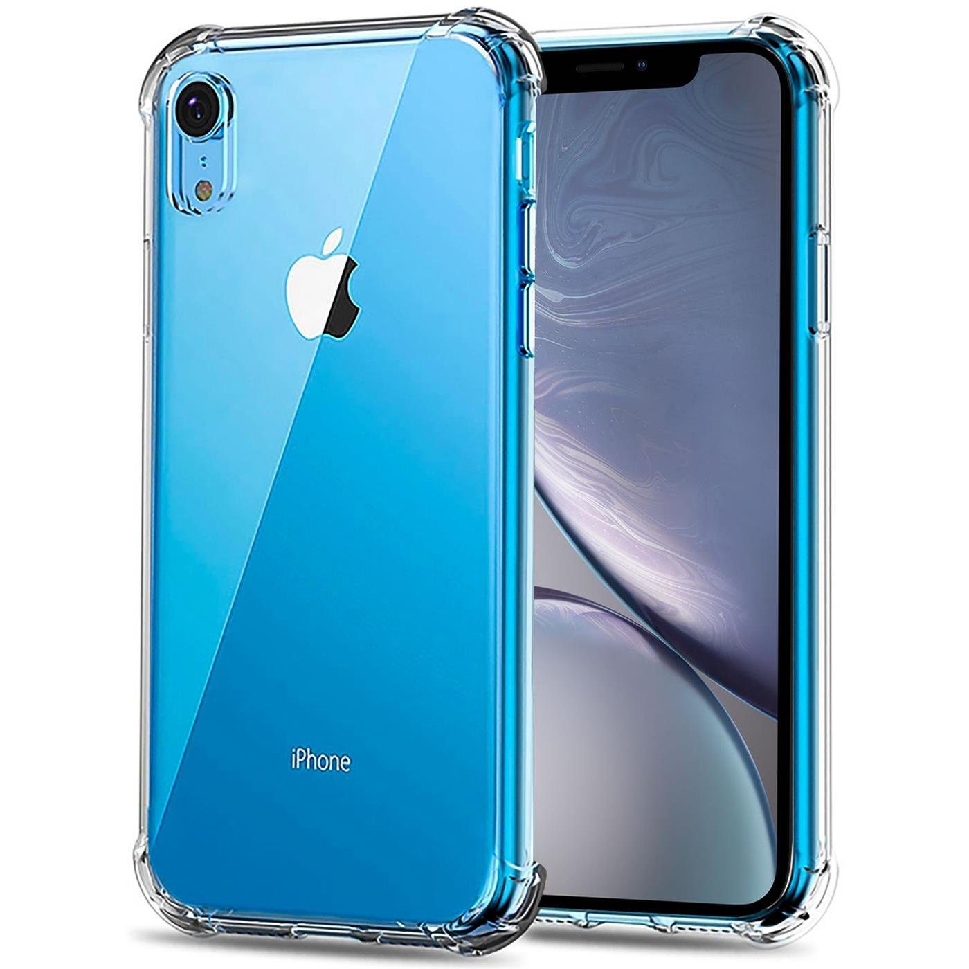 CoolGadget Handyhülle Anti Shock Rugged Case für Apple iPhone XR 6,1 Zoll, Slim Cover Kantenschutz Schutzhülle für iPhone XR Hülle Transparent