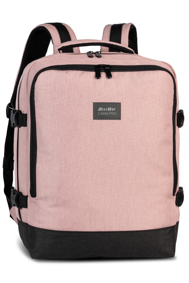 BestWay Bags Reiserucksack Cabin Pro Base, Reißverschluss-Geheimfach, Organizer