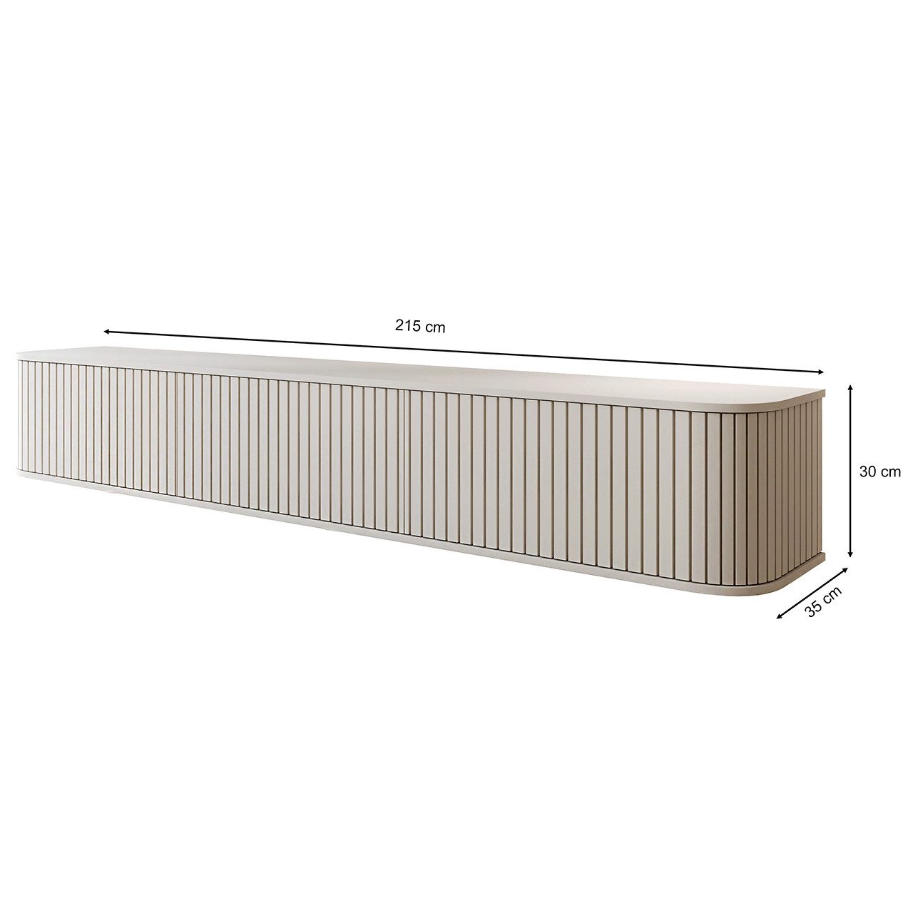 MOEBLINE Lowboard Hängender TV Kommode ZILLO günstig online kaufen