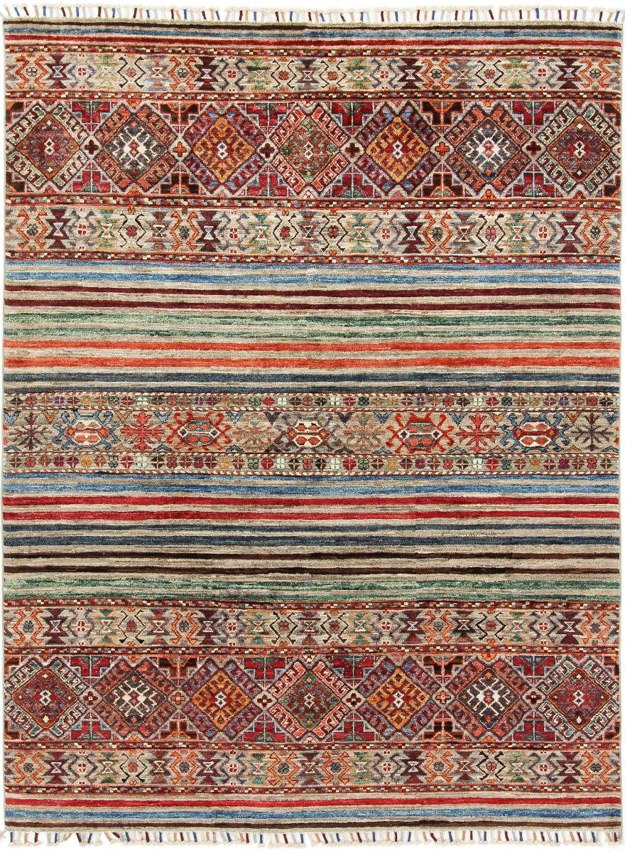 Orientteppich Arijana Shaal 151x197 Handgeknüpfter Orientteppich, Nain Trading, rechteckig, Höhe: 5 mm
