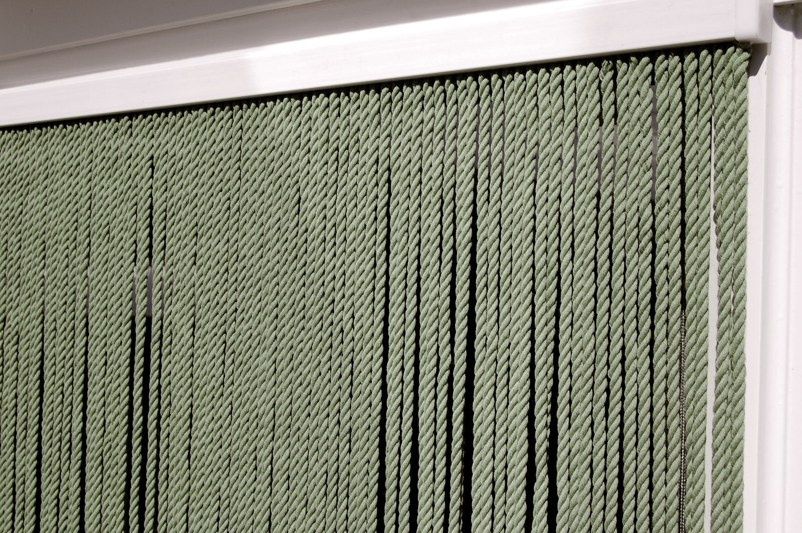 x Kunststoff Tenda cm, - Seilvorhang 4 90 CASA Insektenschutz-Vorhang inklusive TOULON 210 olivgrün, Schrauben La